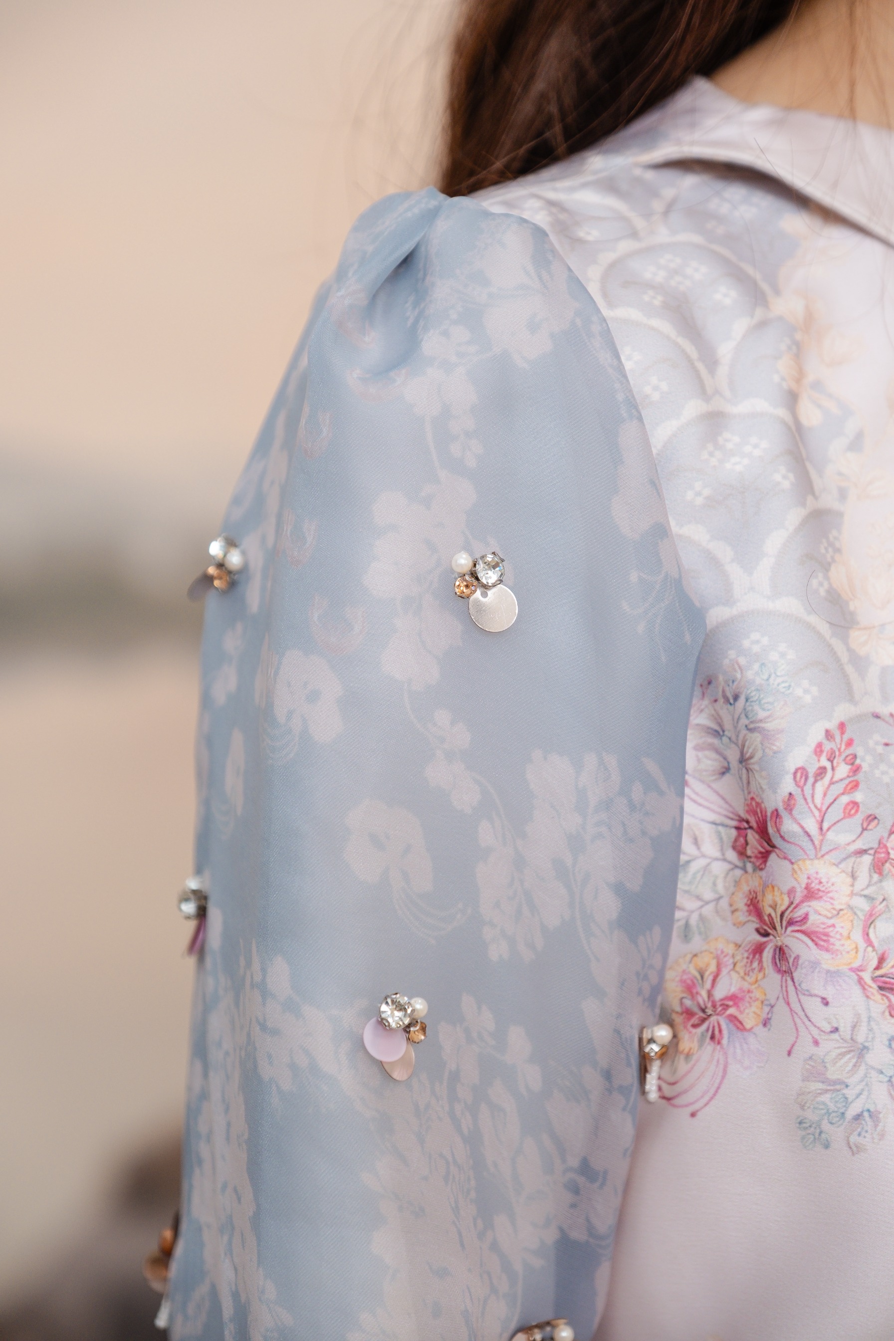 PO Puspita Blouse in Alice Blue