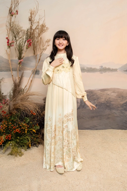 Image of PO Angsana Dress Anak in Butter Yellow