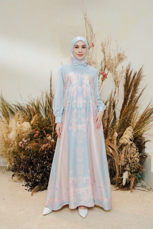 Image of PO Juwita Dress in Delicate Blue
