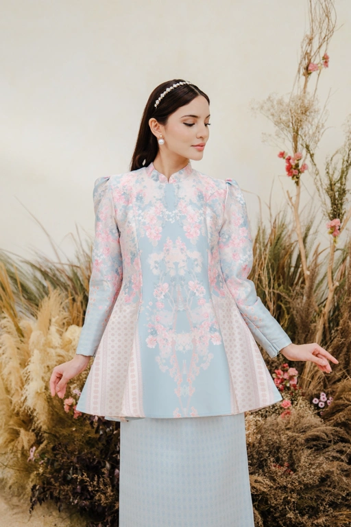 Image of PO Juwita Kurung in Delicate Blue