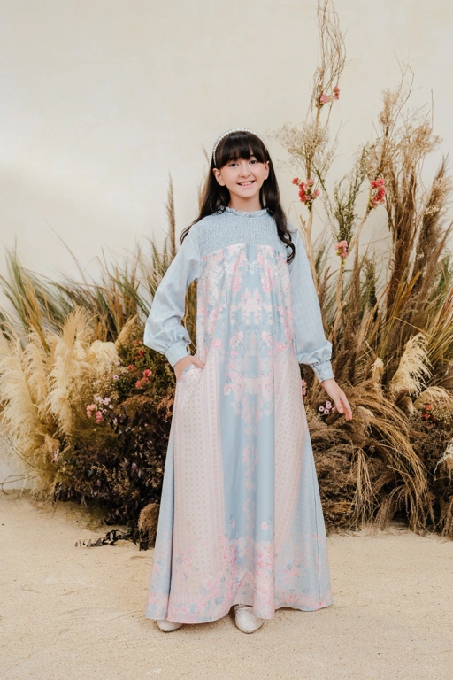 Image of PO Juwita Dress Kids in Delicate Blue