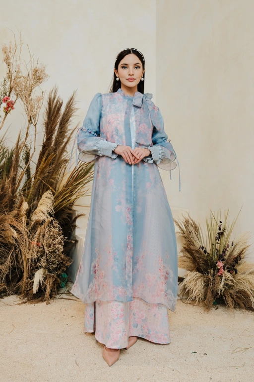 Image of PO Juwita Set Outer in Delicate Blue
