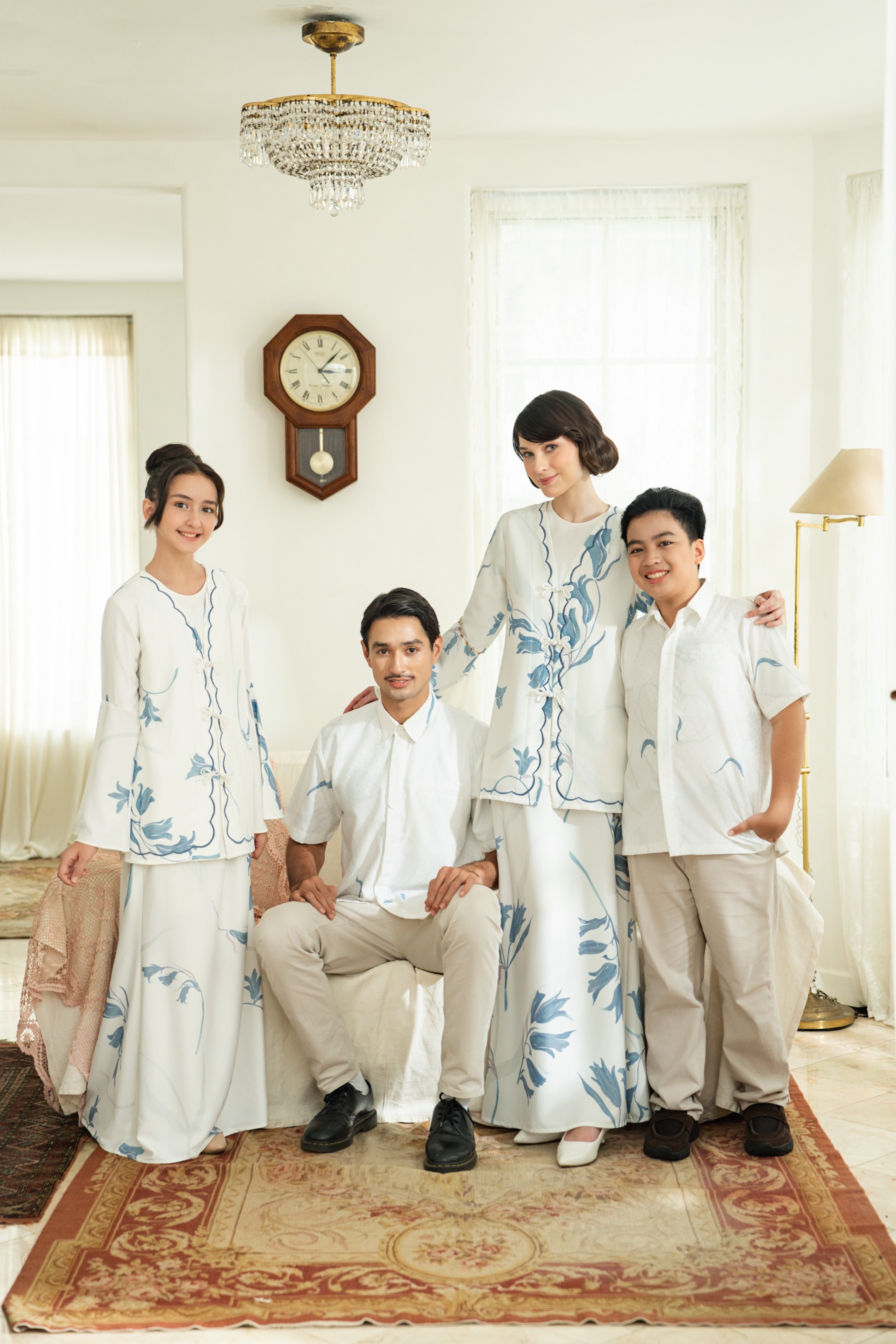 PO Lana Kurung in Lily Sky