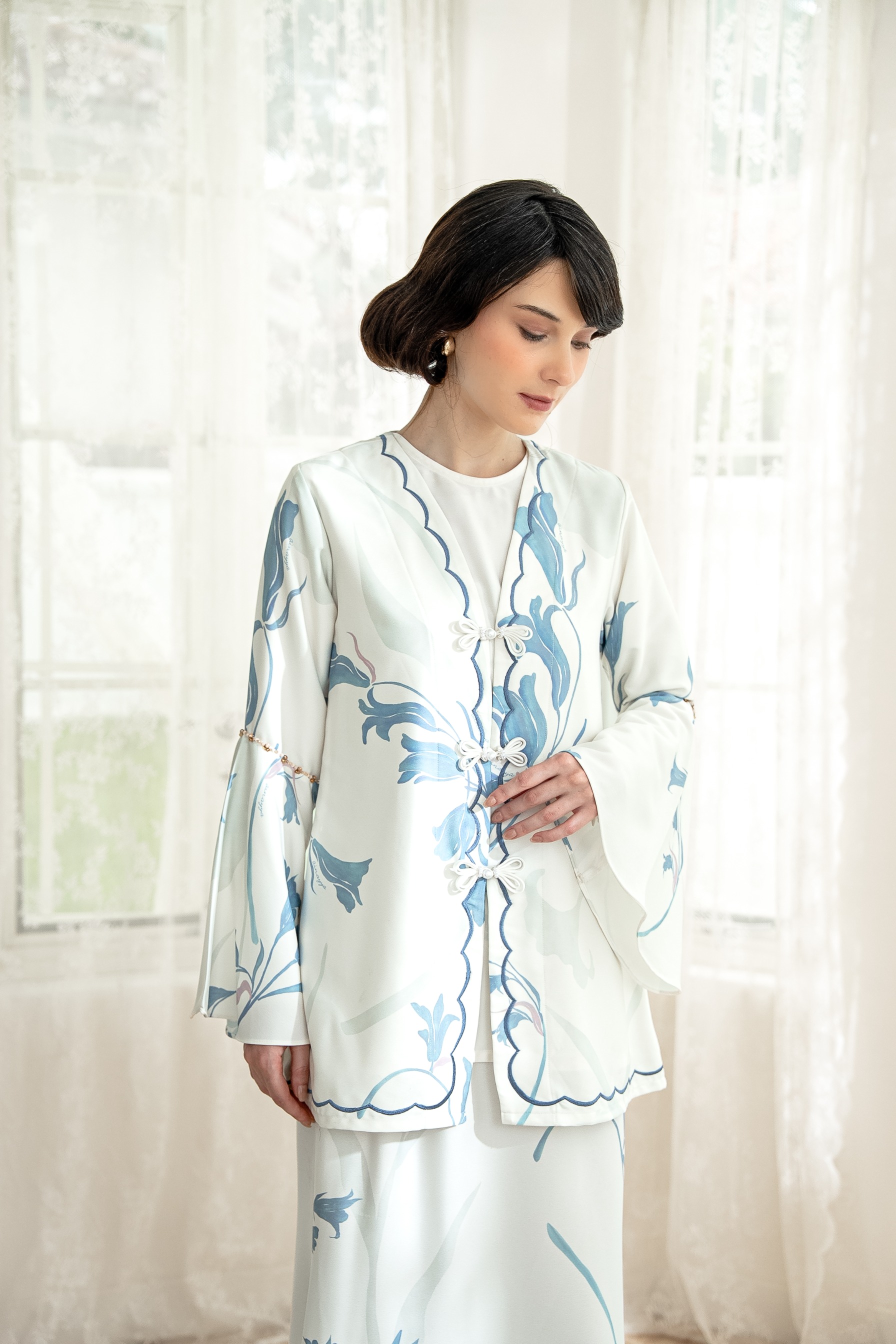 PO Lana Kurung in Lily Sky
