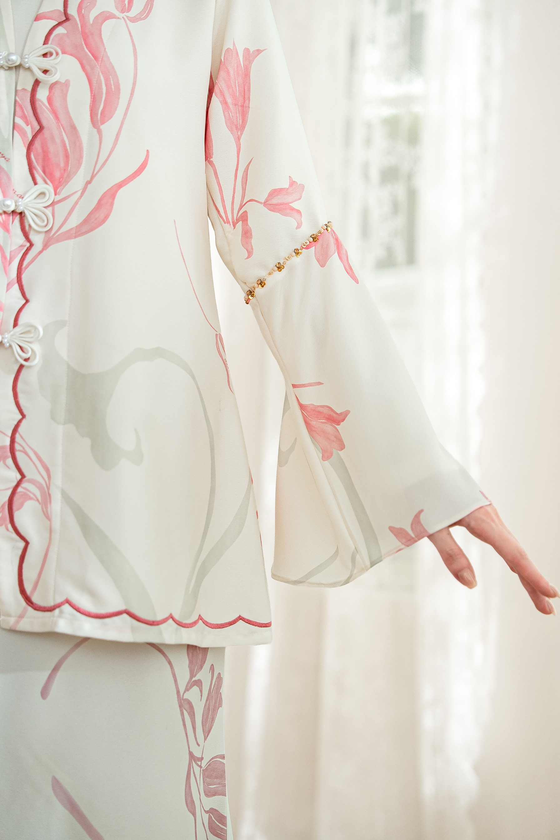 PO Lana Kurung in Blush Peony