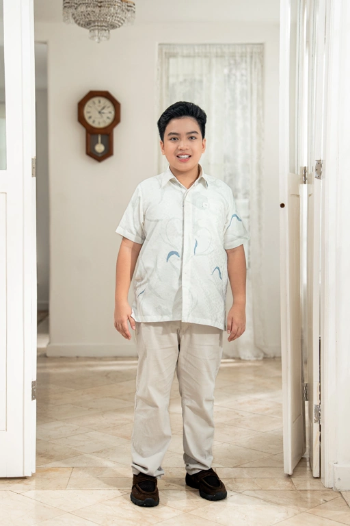 PO Lana Shirt Boys in Lily Sky