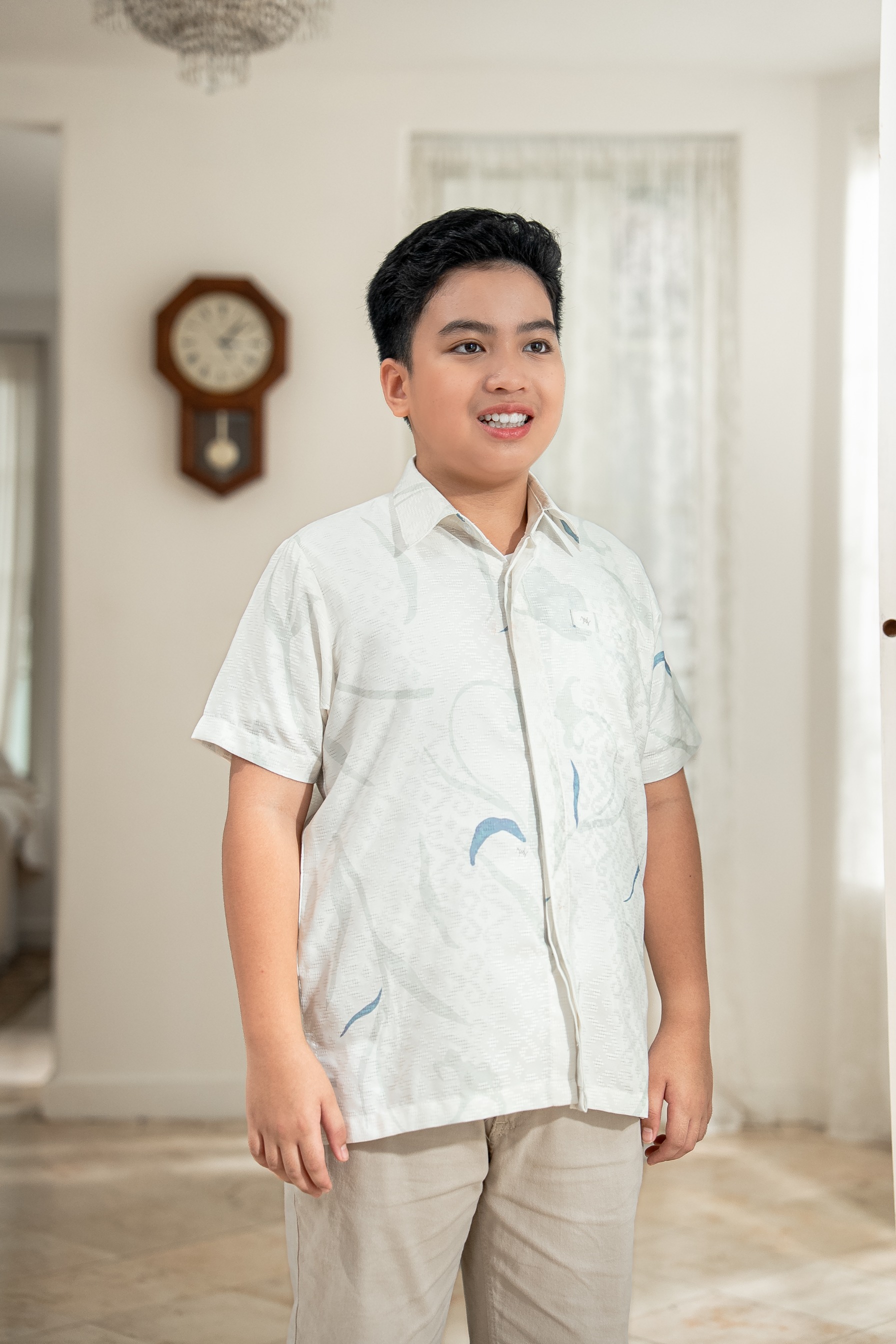PO Lana Shirt Boys in Lily Sky