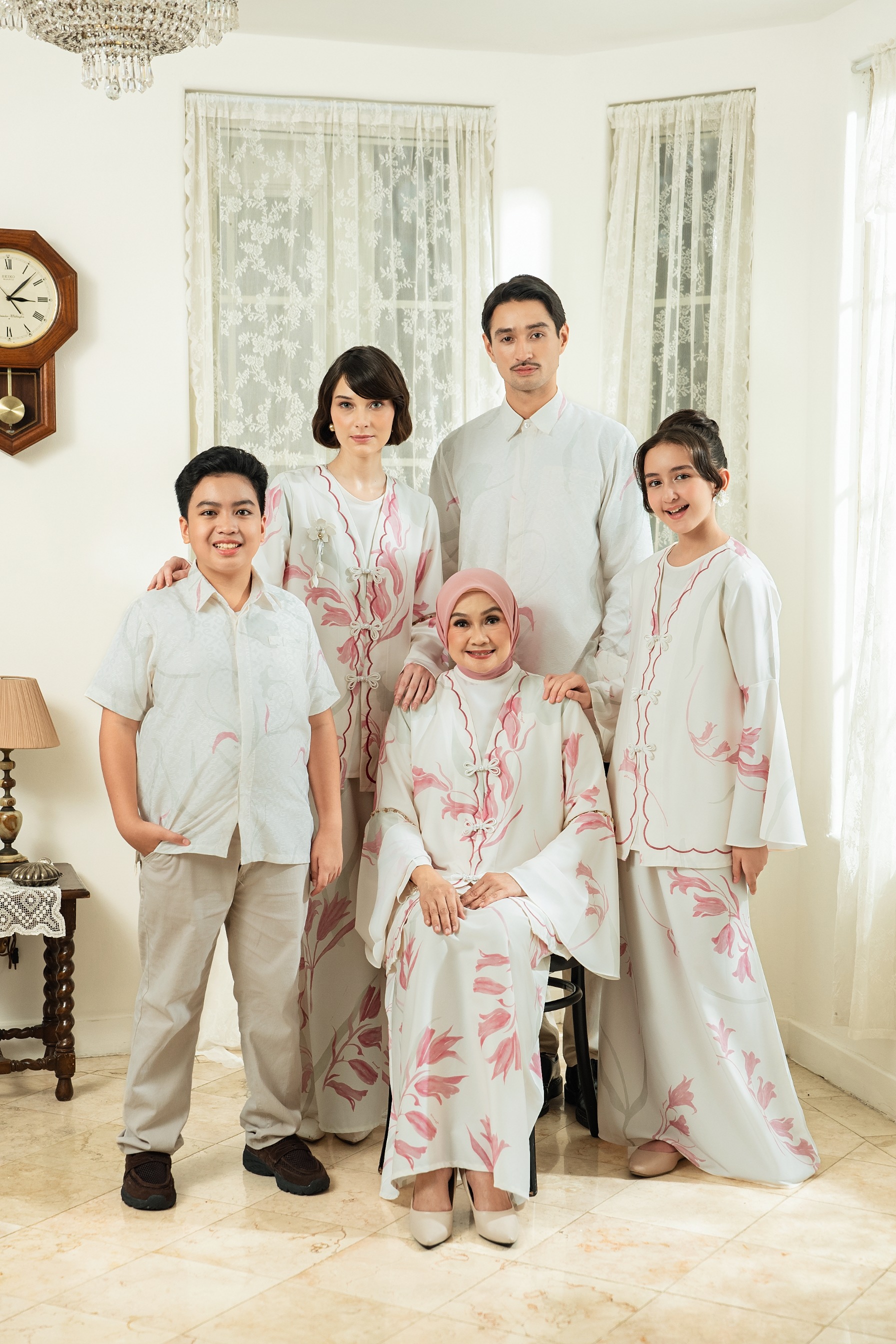 PO Lana Kurung in Blush Peony