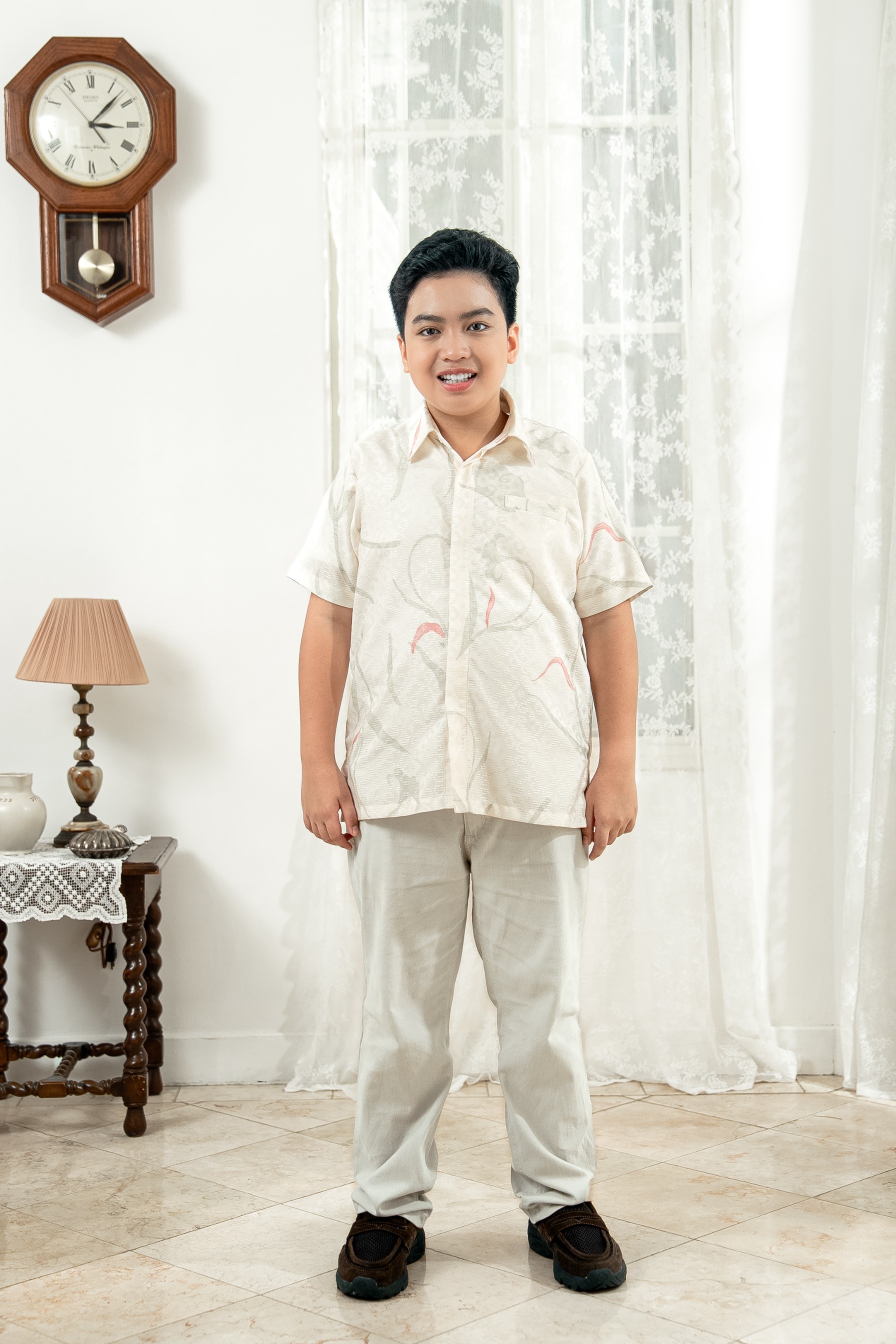 PO Lana Shirt Boys in Blush Peony