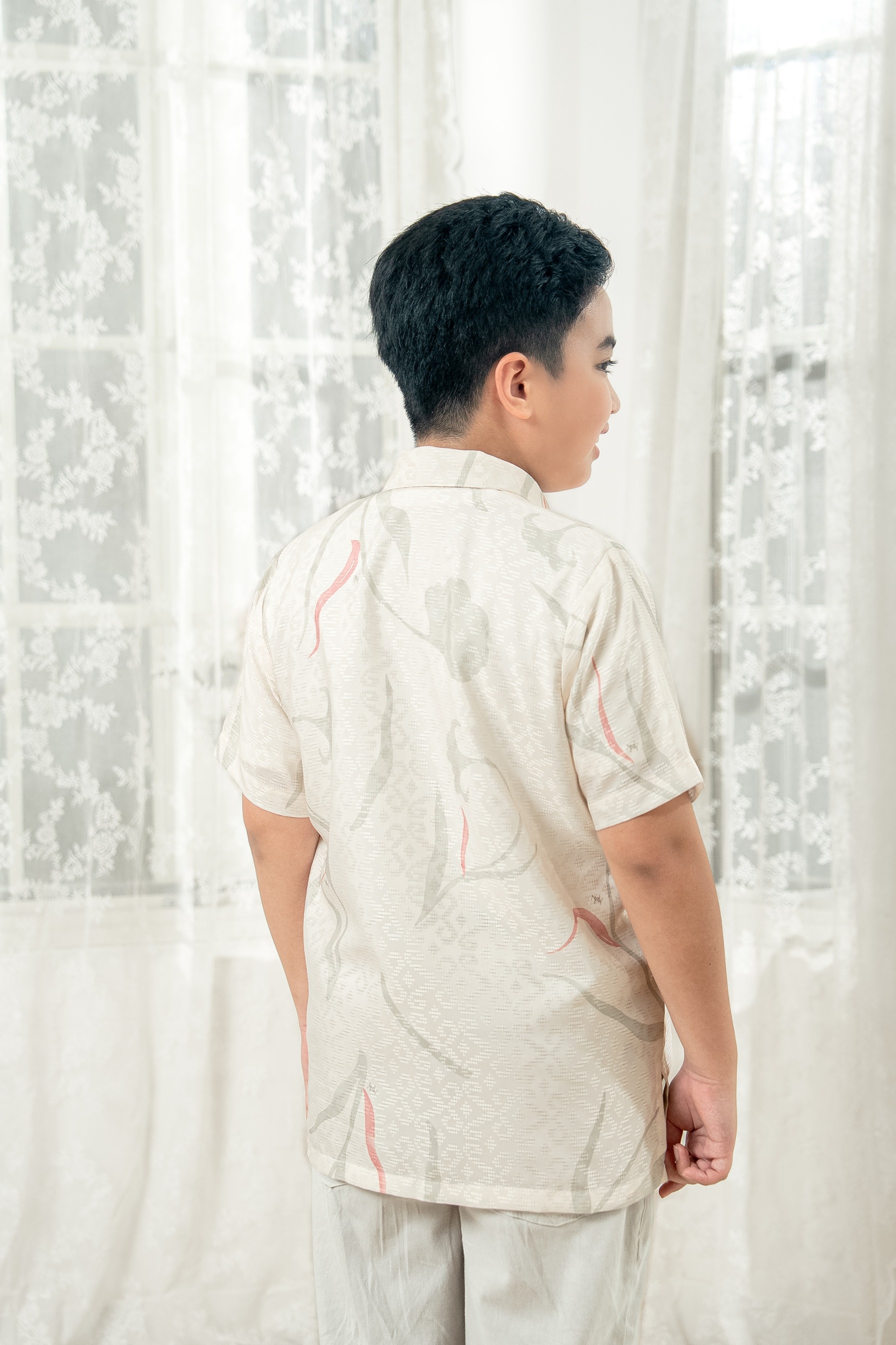 PO Lana Shirt Boys in Blush Peony