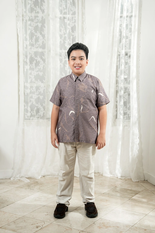 PO Lana Shirt Boys in Misty Taupe