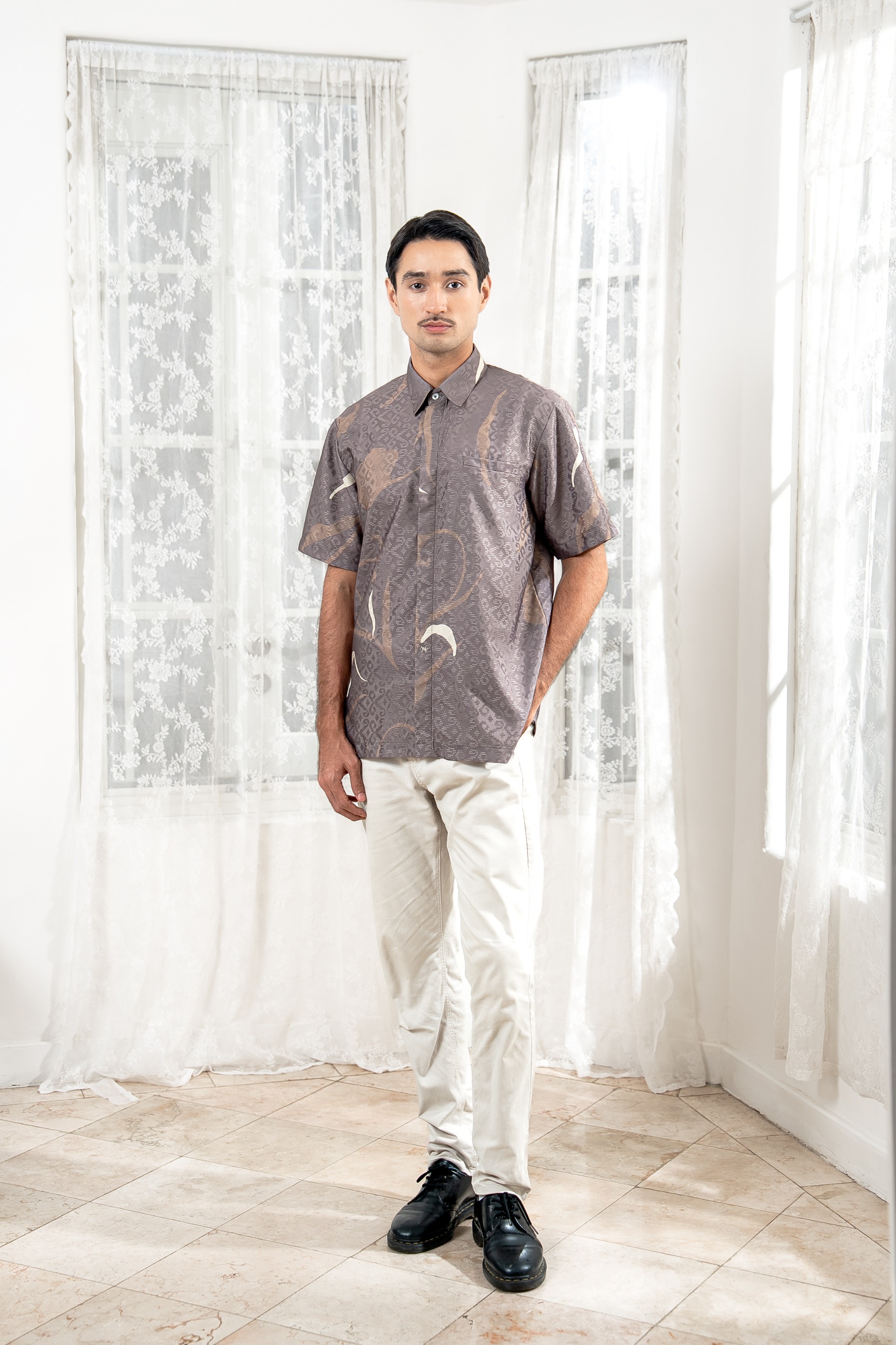PO Lana Shirt Men in Misty Taupe