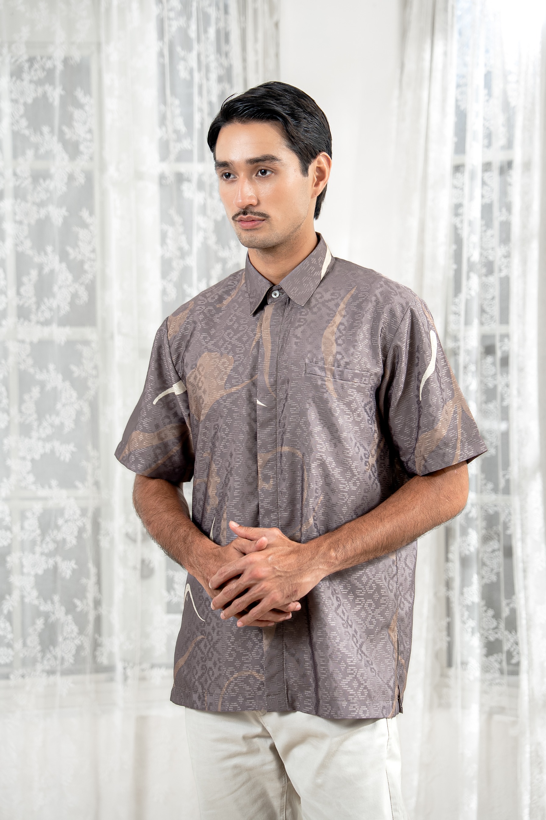 PO Lana Shirt Men in Misty Taupe