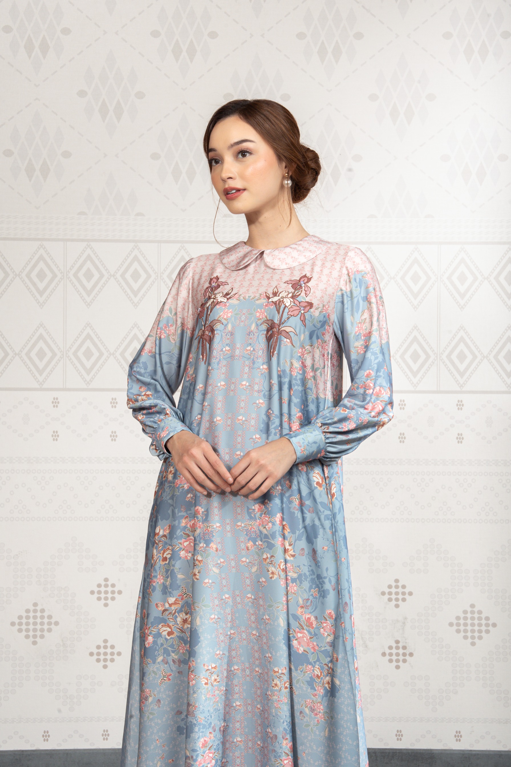 Sylviora Dress in Lagoon Blue