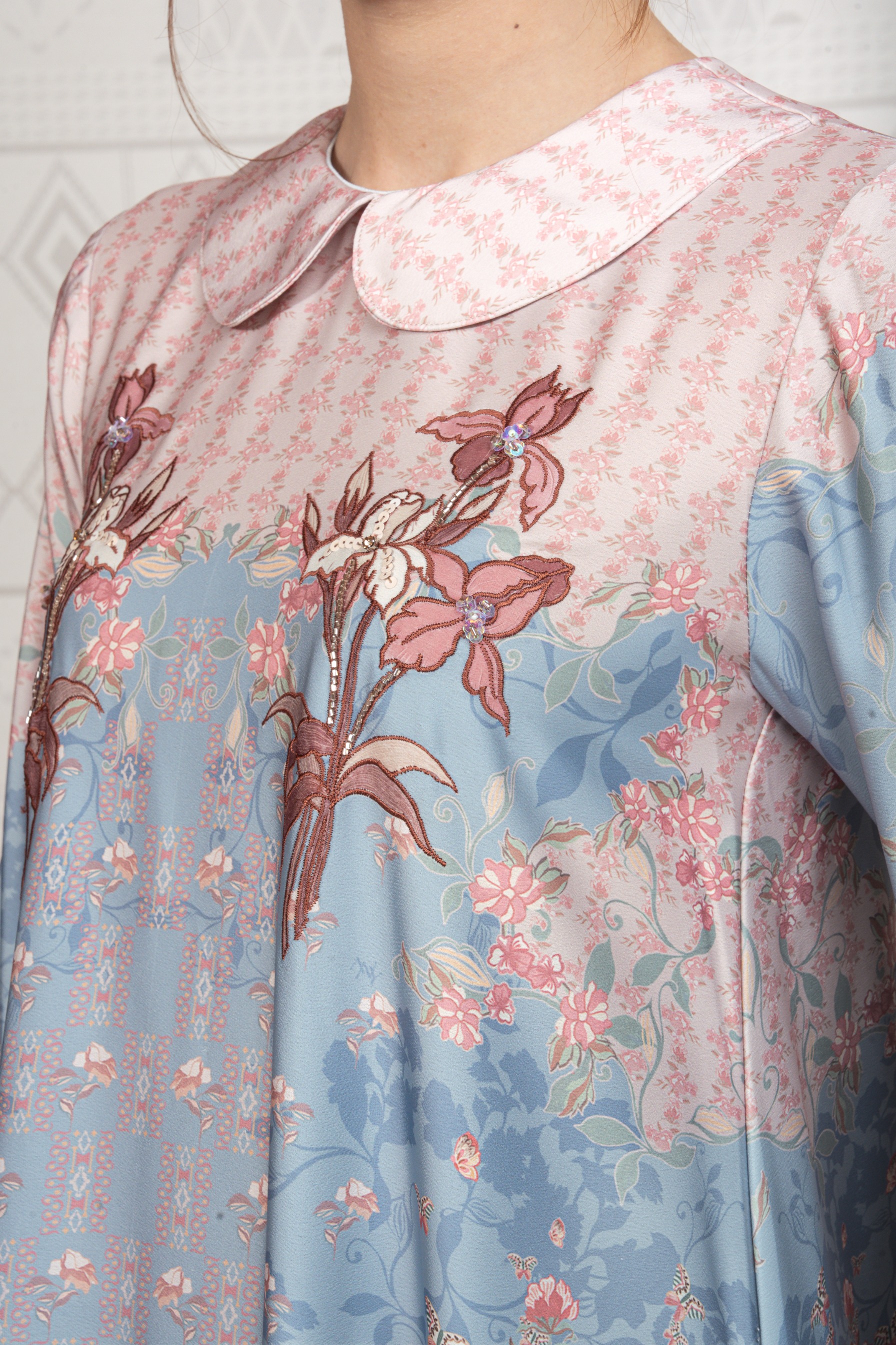 Sylviora Dress in Lagoon Blue