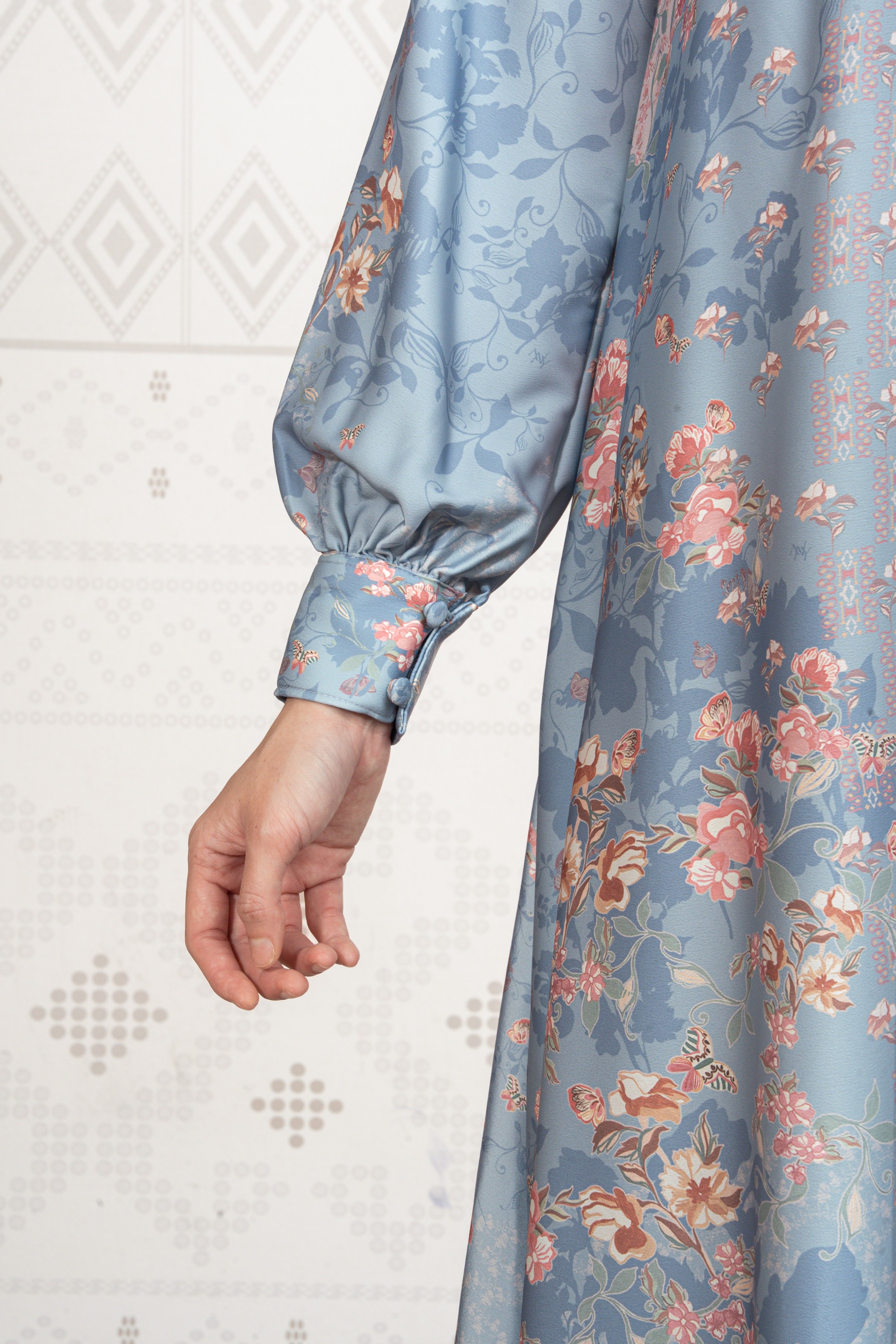 Sylviora Dress in Lagoon Blue