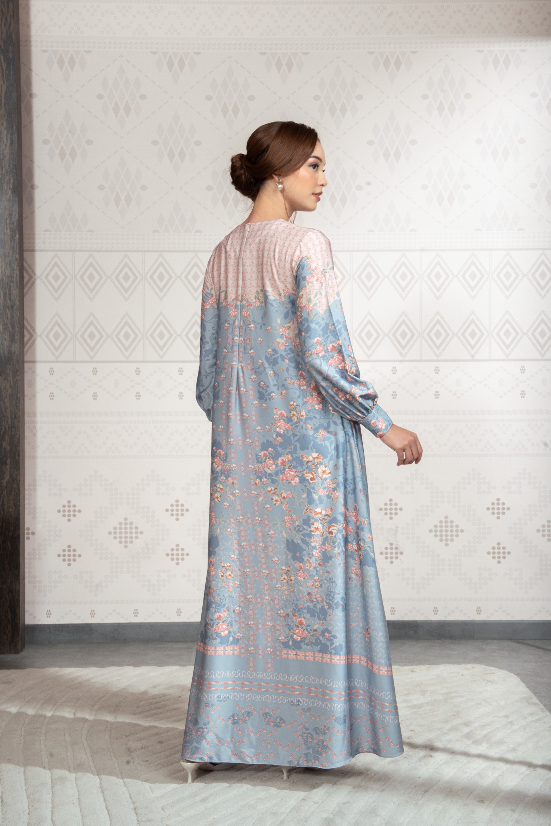 Sylviora Dress in Lagoon Blue