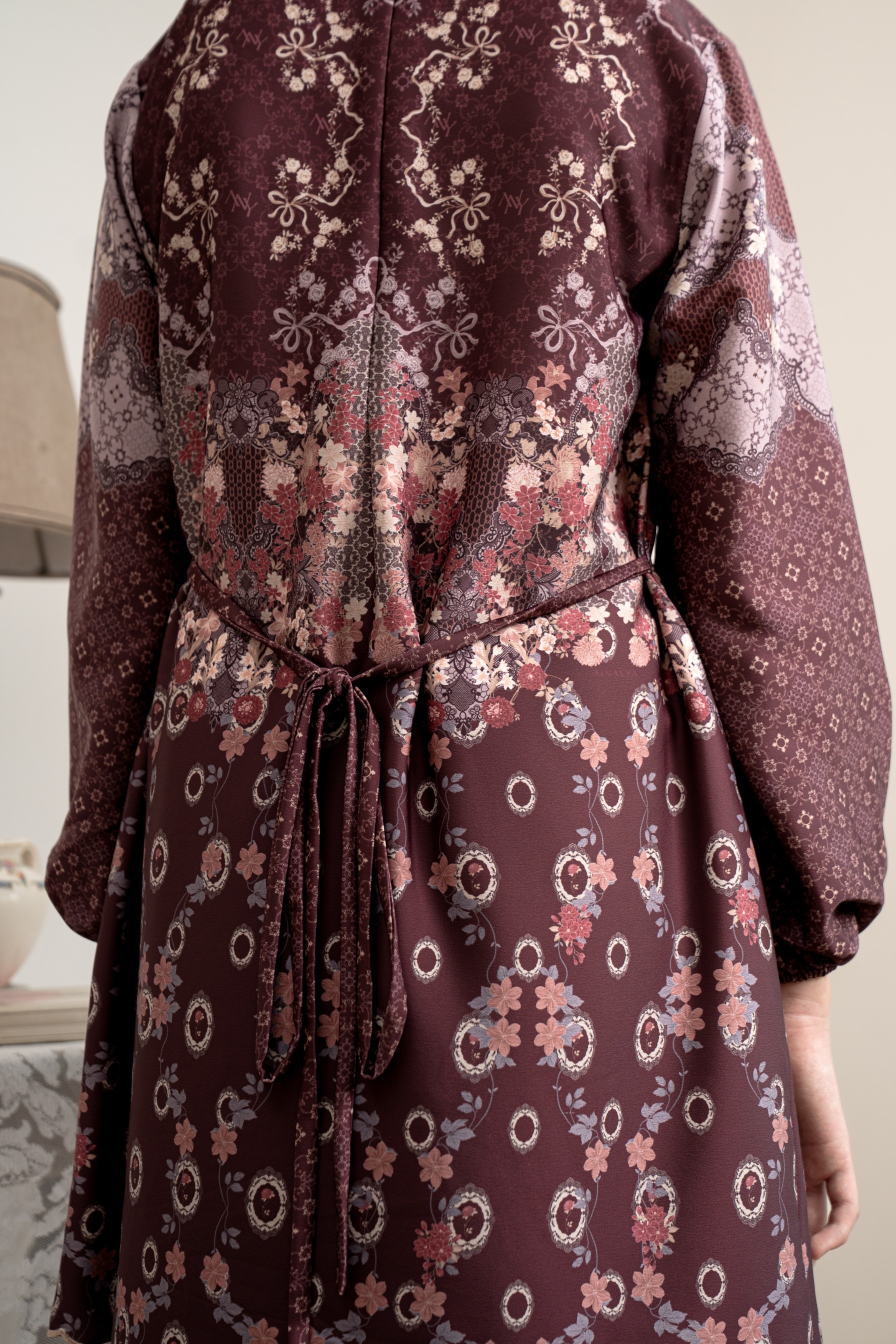 PO Omah Nenek Kurung Anak in Vintage Burgundy