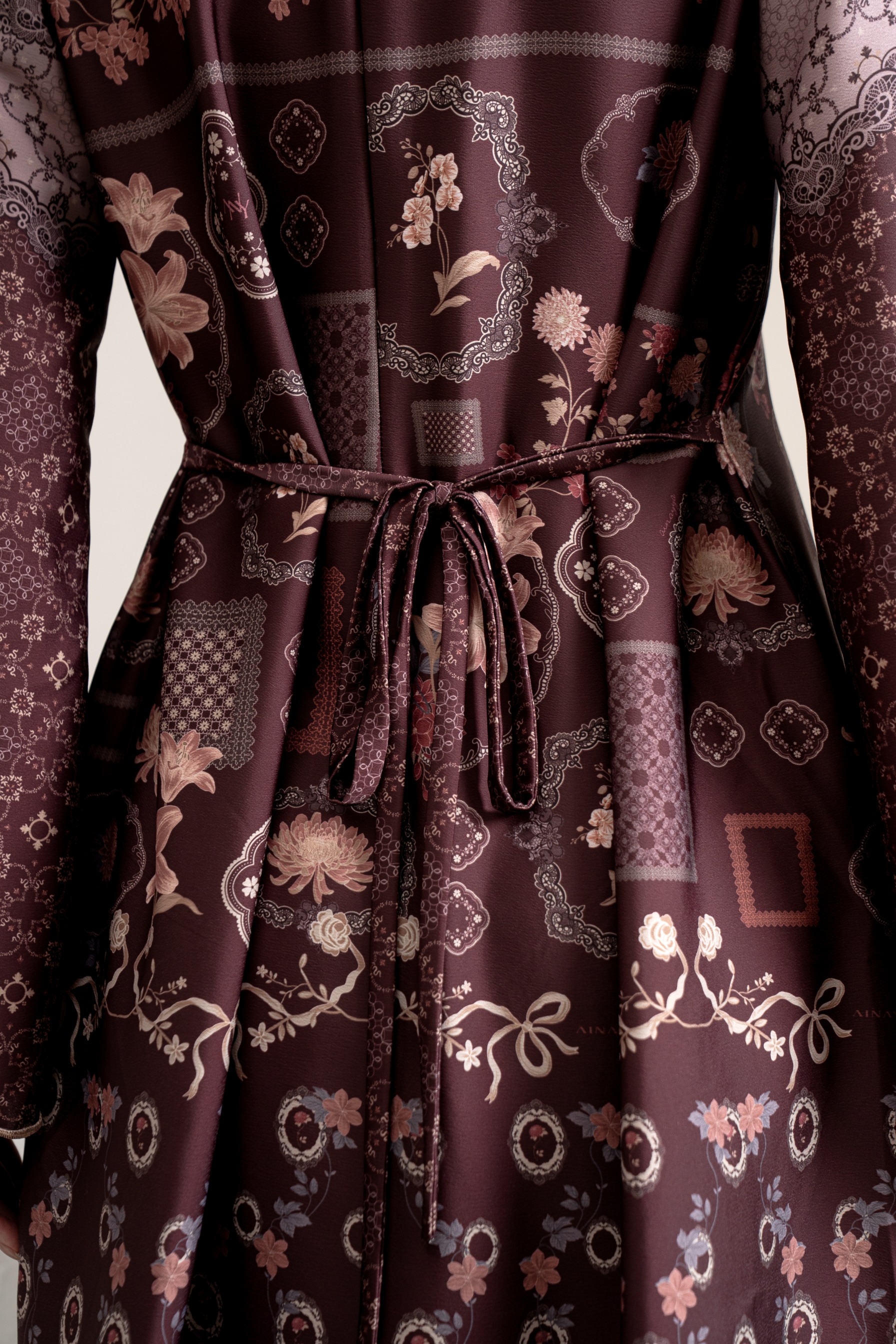 PO Omah Nenek Kurung in Vintage Burgundy