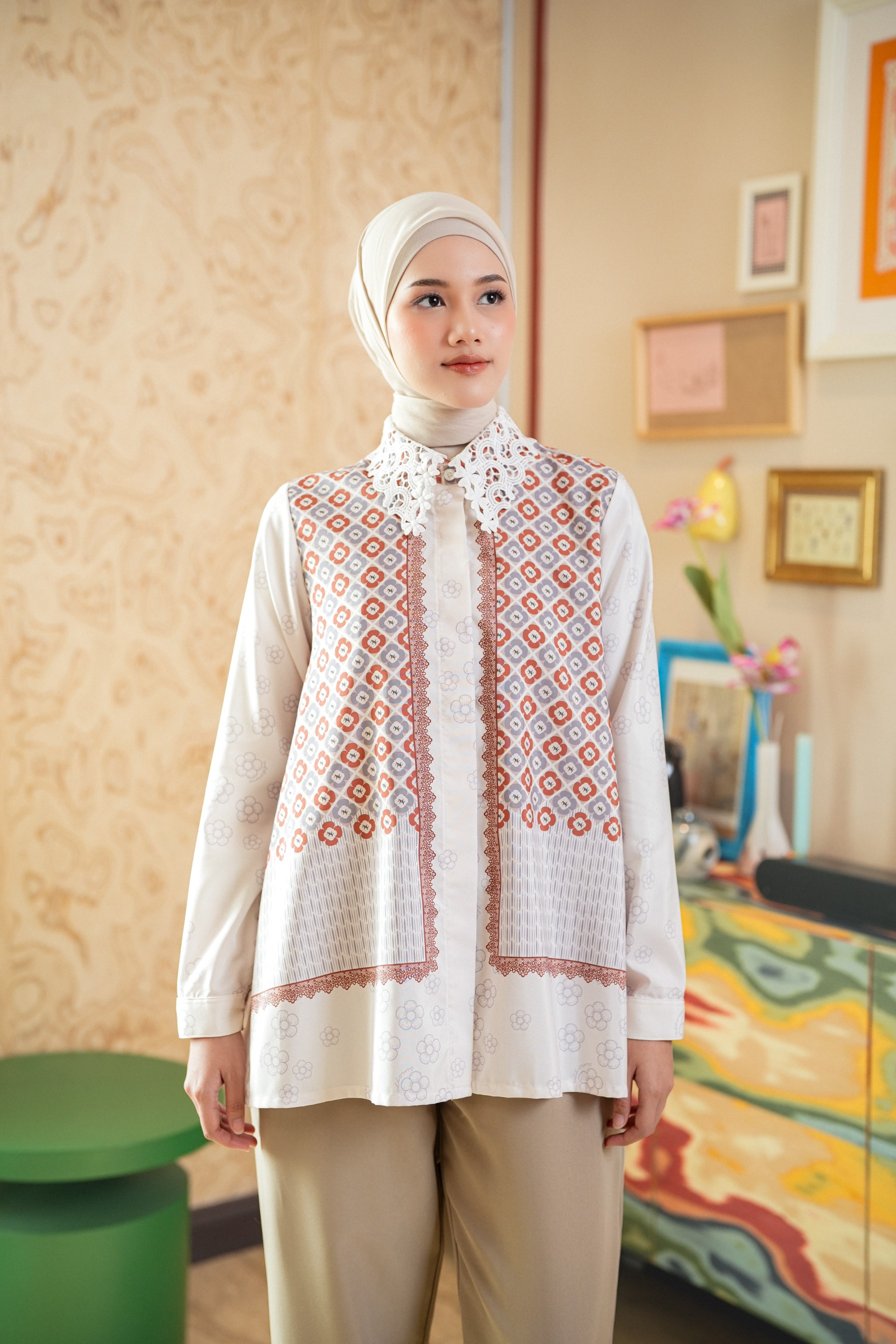 Elodie Blouse In Punch Orange