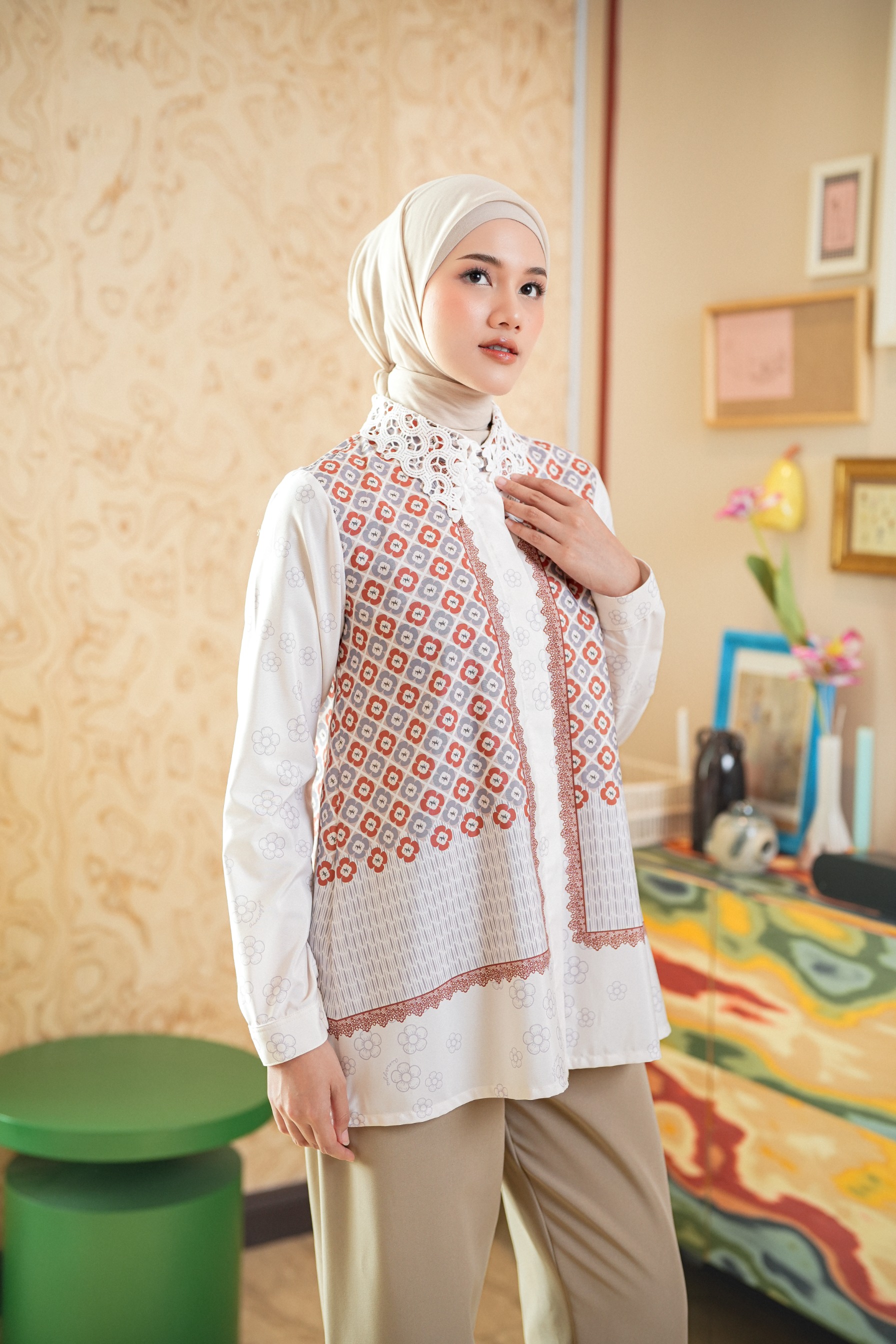 Elodie Blouse In Punch Orange