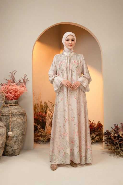 Image of PO Kayana Dress in Pine Mist