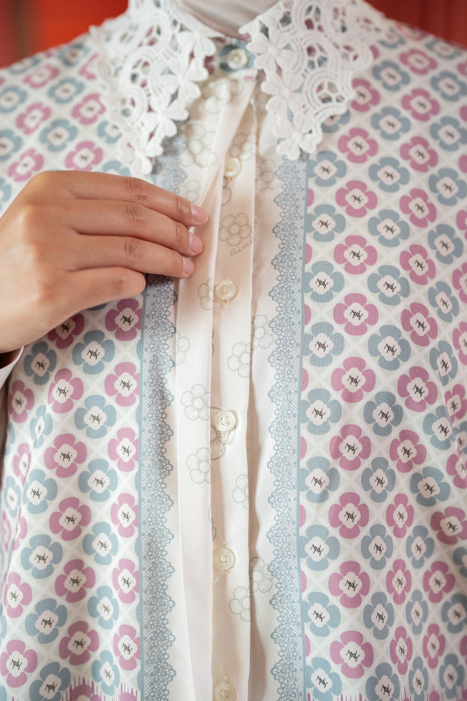 Elodie Blouse In Pink Rush