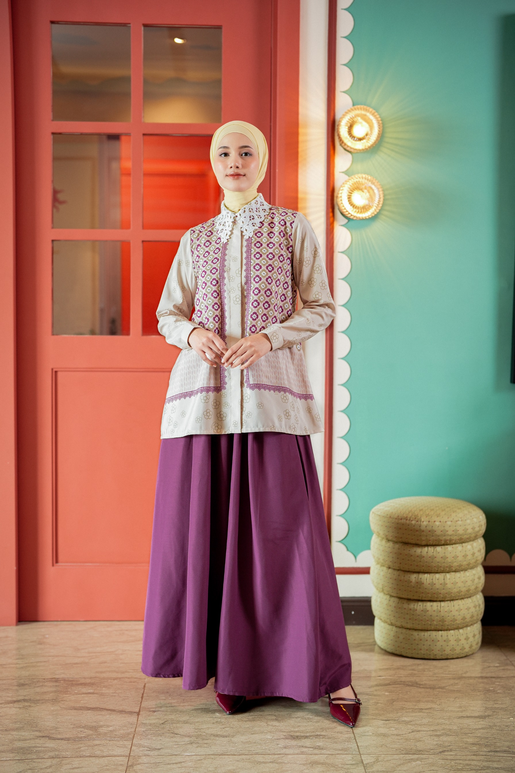 Elodie Blouse In Light Berry
