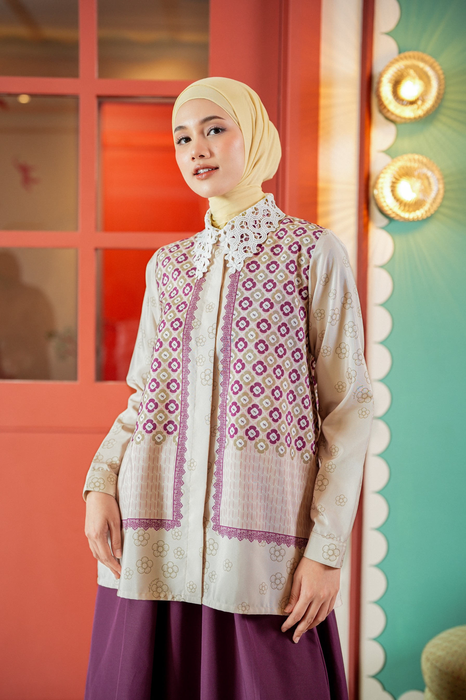 Elodie Blouse In Light Berry