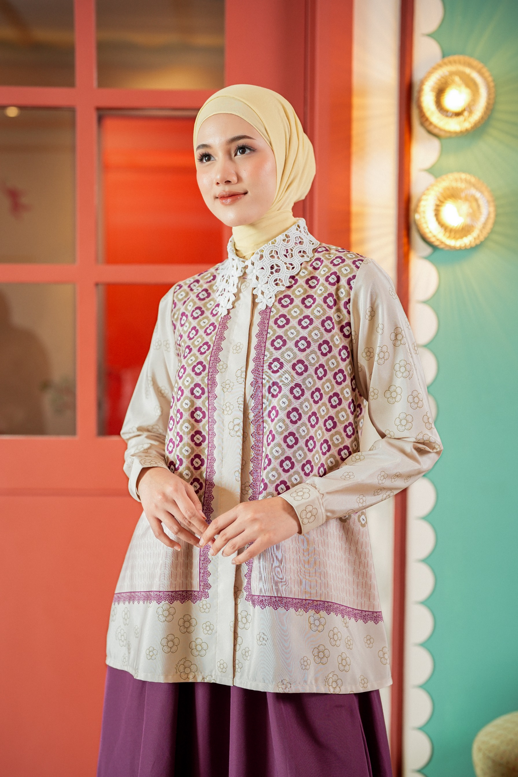 Elodie Blouse In Light Berry