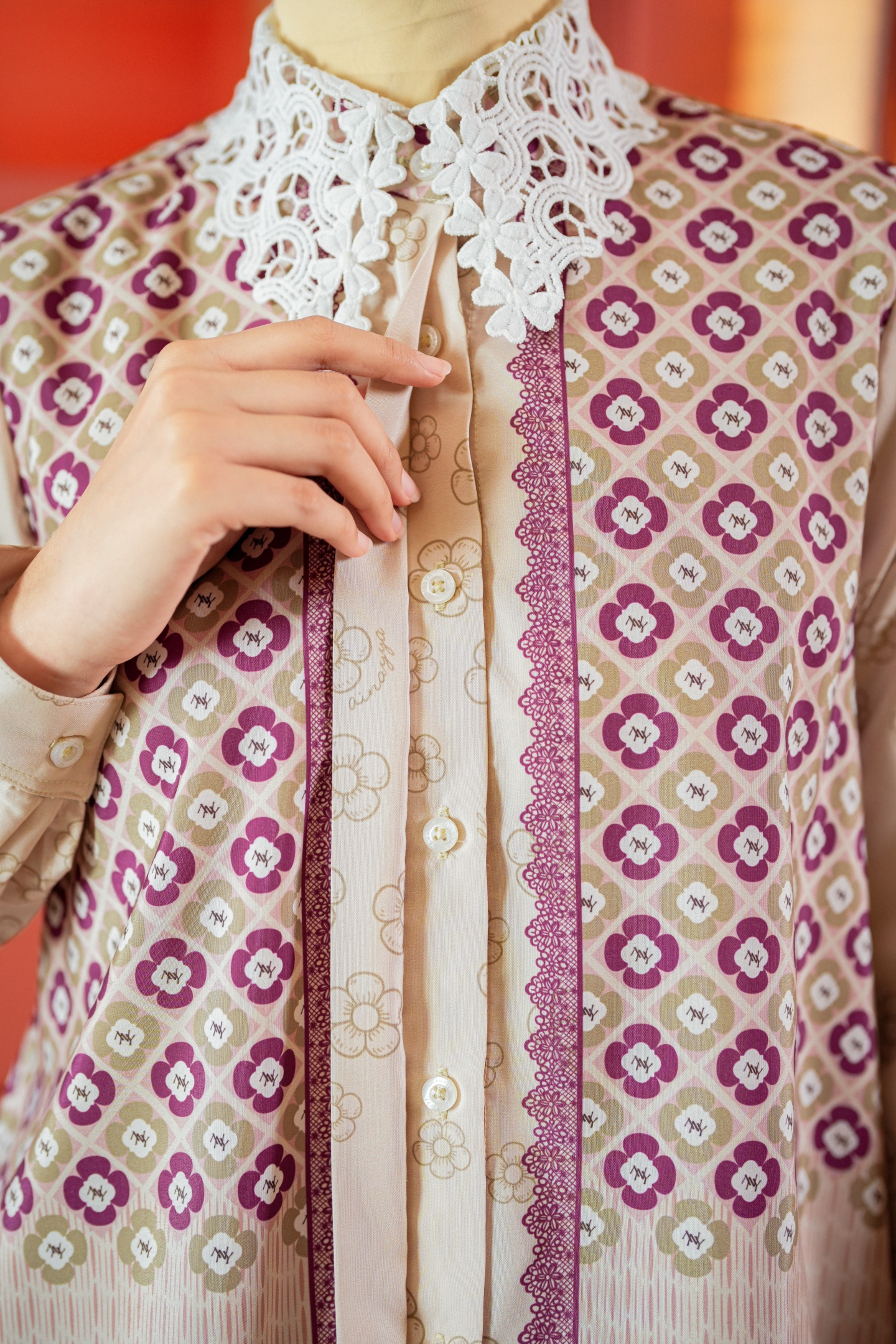 Elodie Blouse In Light Berry