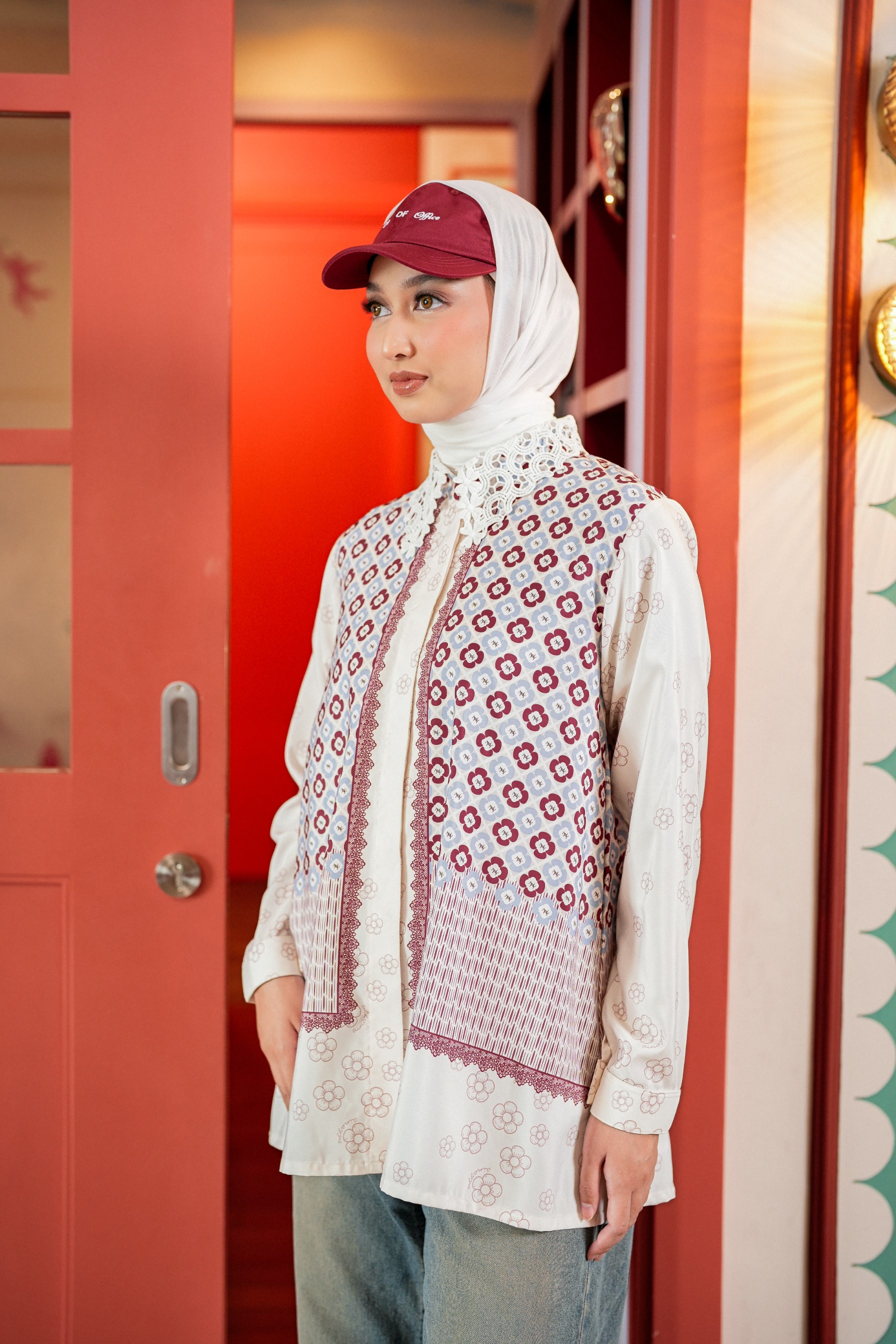 Elodie Blouse In Scarlet Red