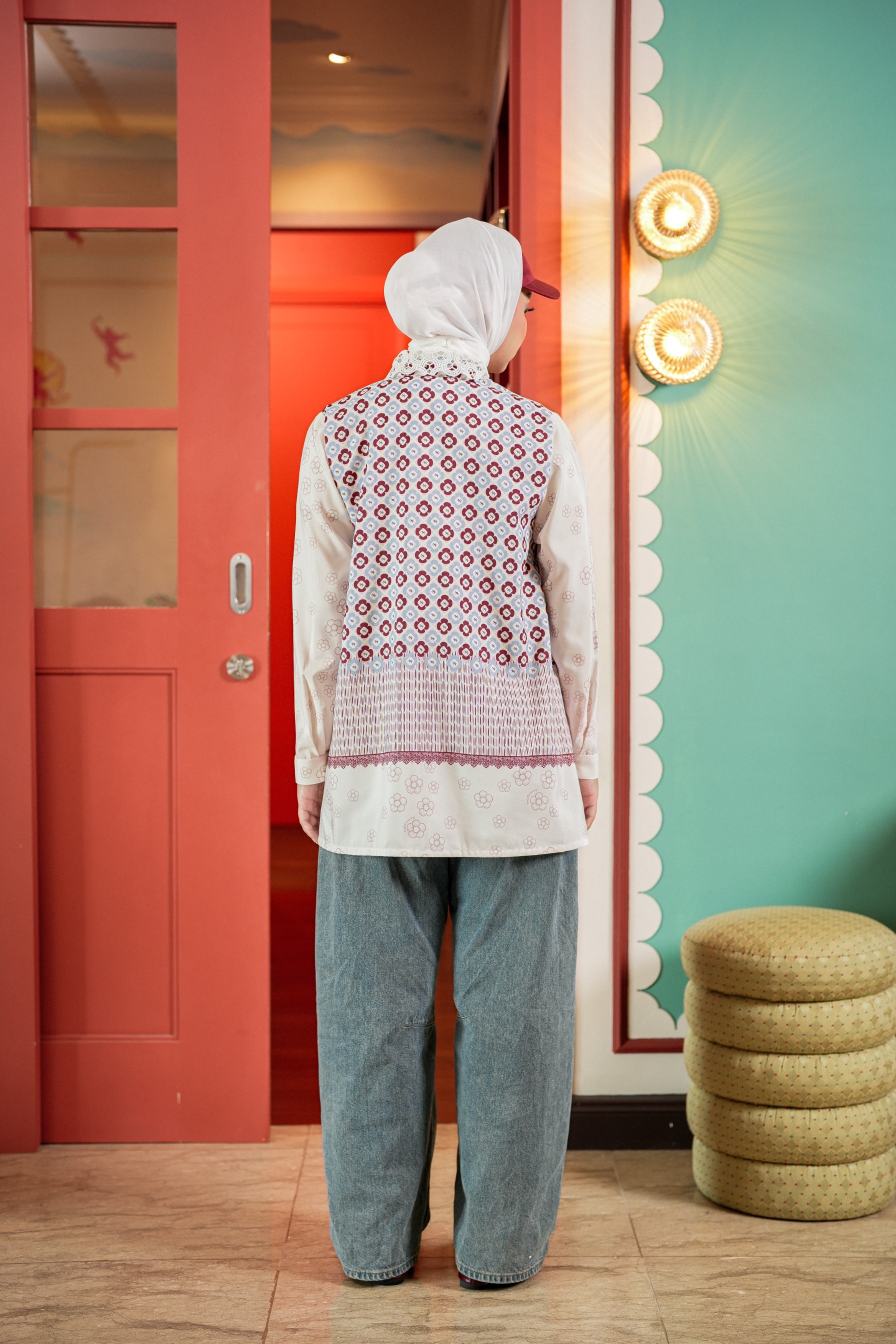 Elodie Blouse In Scarlet Red