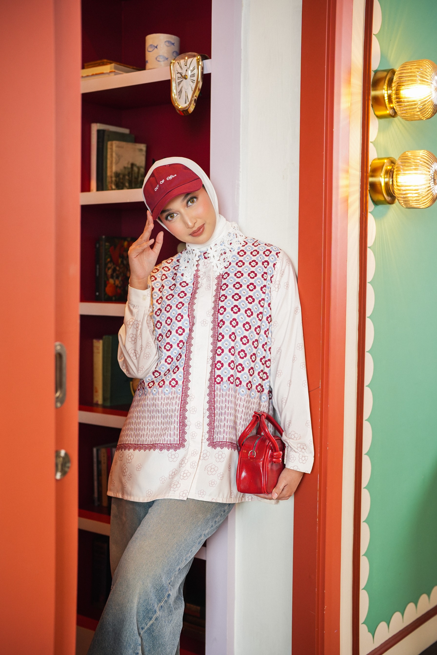 Elodie Blouse In Scarlet Red