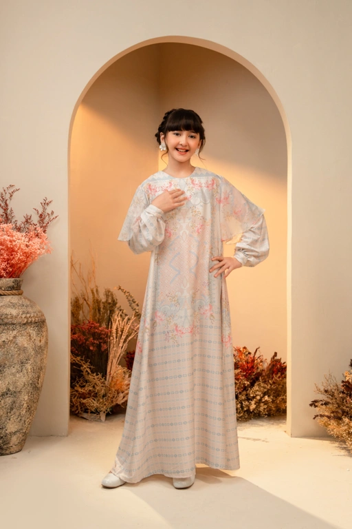 Image of Kayana Dress Anak in Cherry Rose