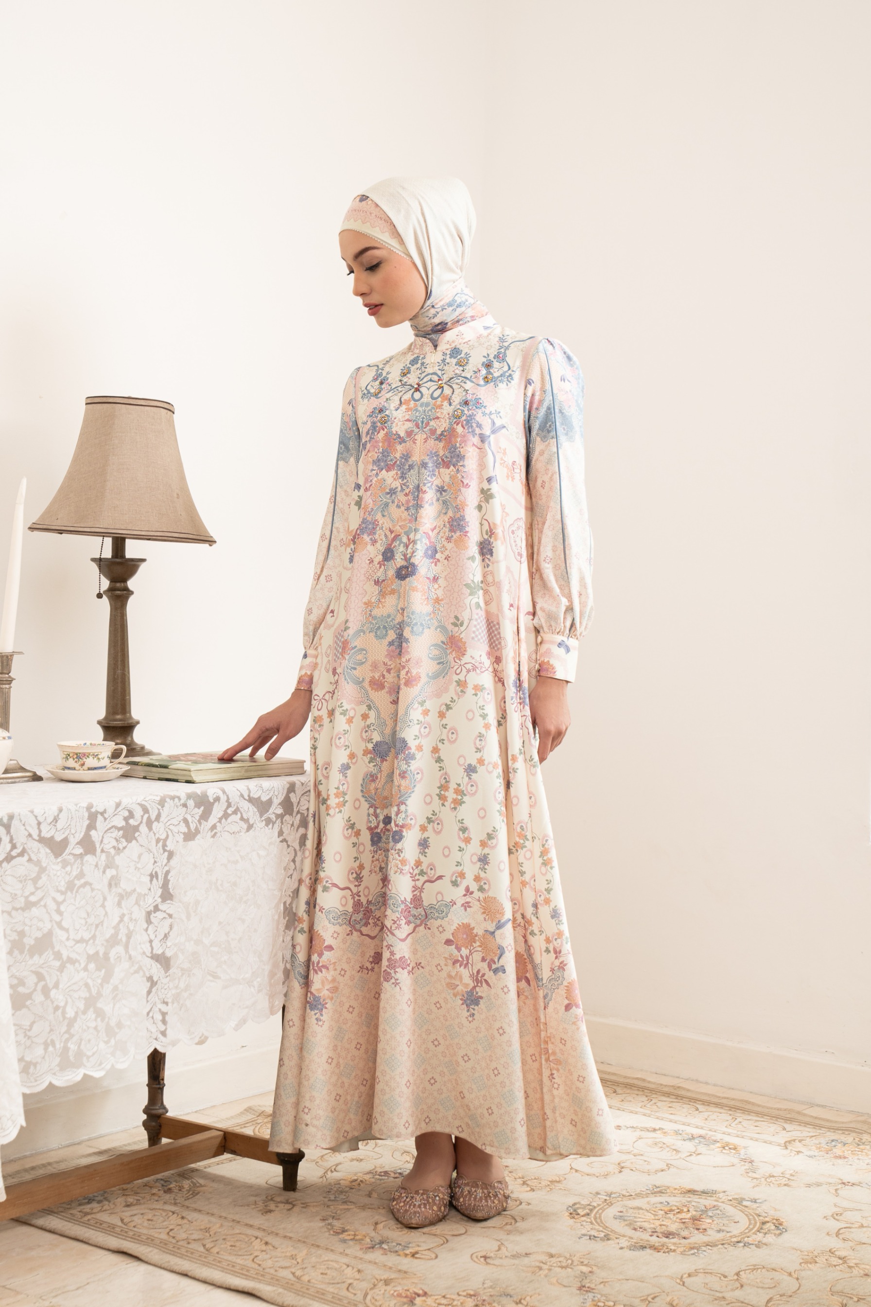 PO Omah Nenek Dress in Blue Serenity