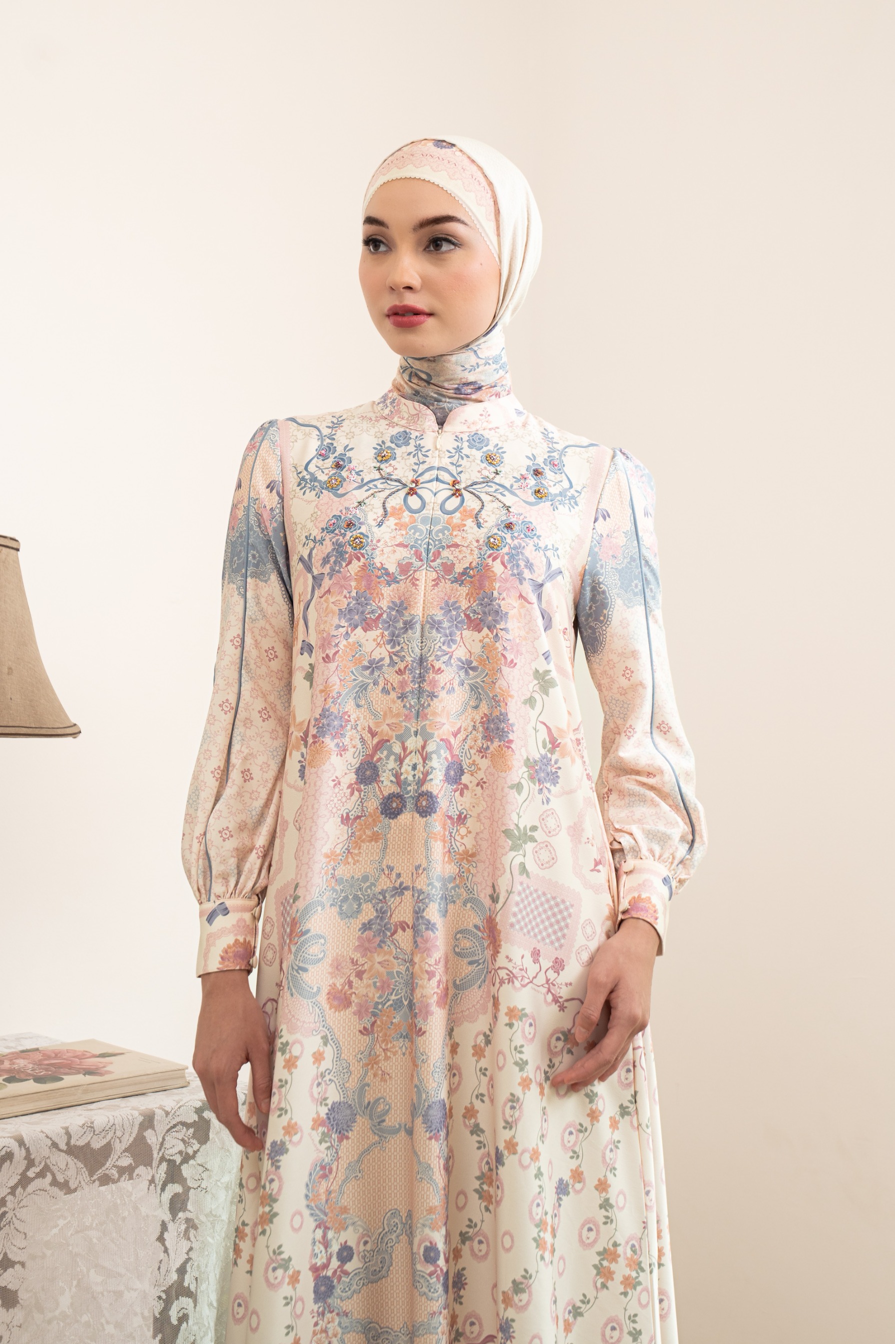 PO Omah Nenek Dress in Blue Serenity