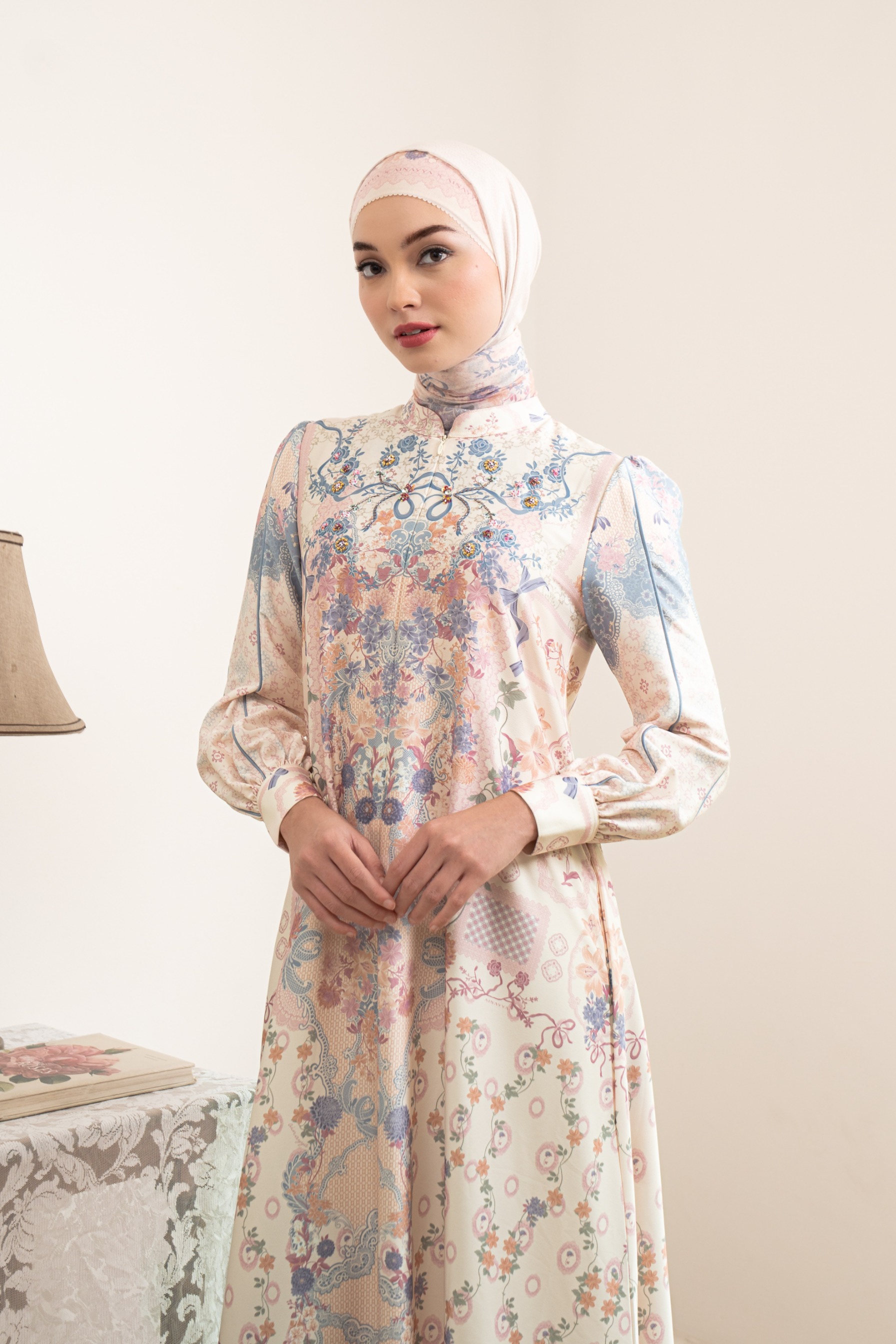PO Omah Nenek Dress in Blue Serenity