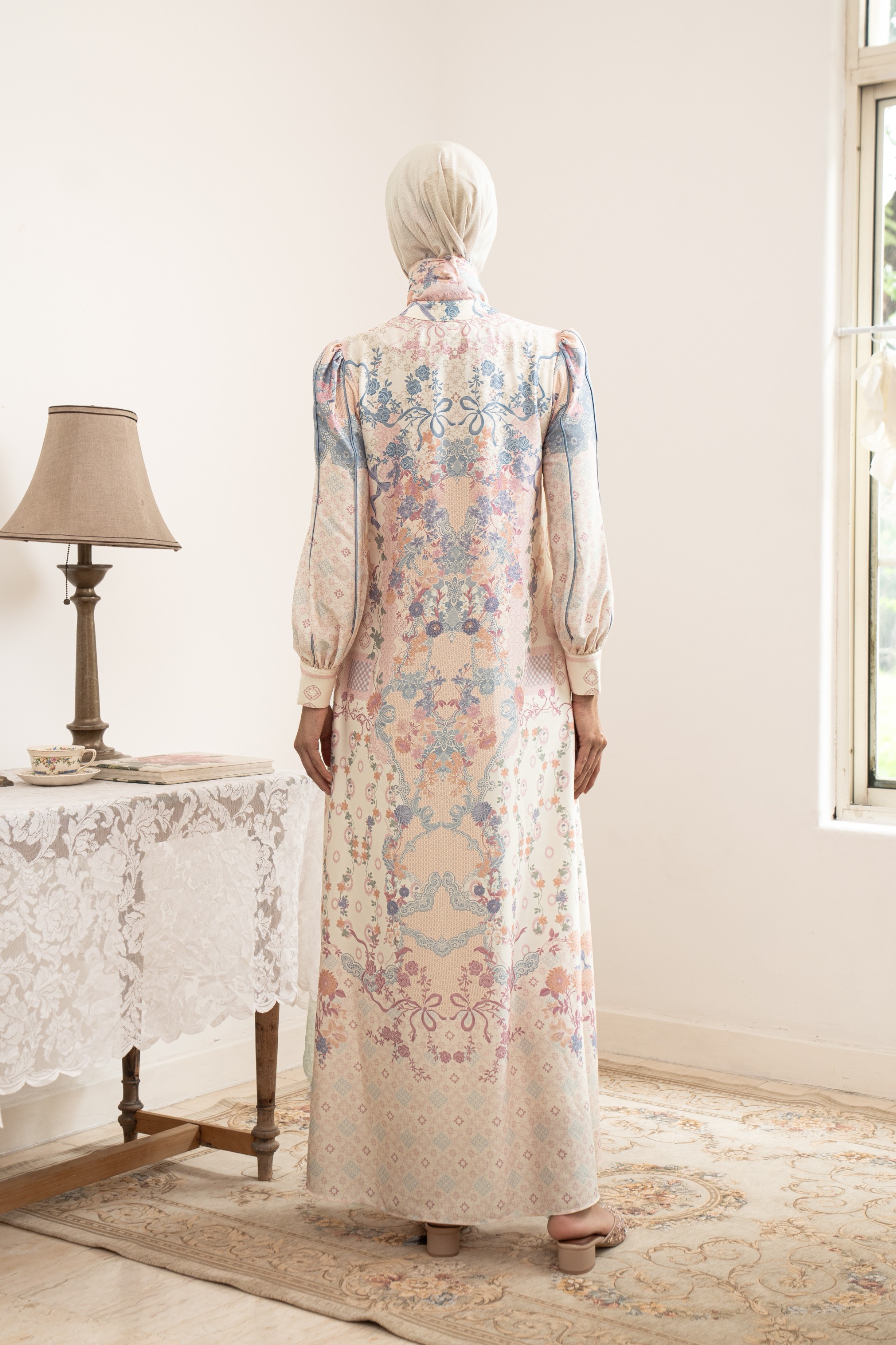 PO Omah Nenek Dress in Blue Serenity