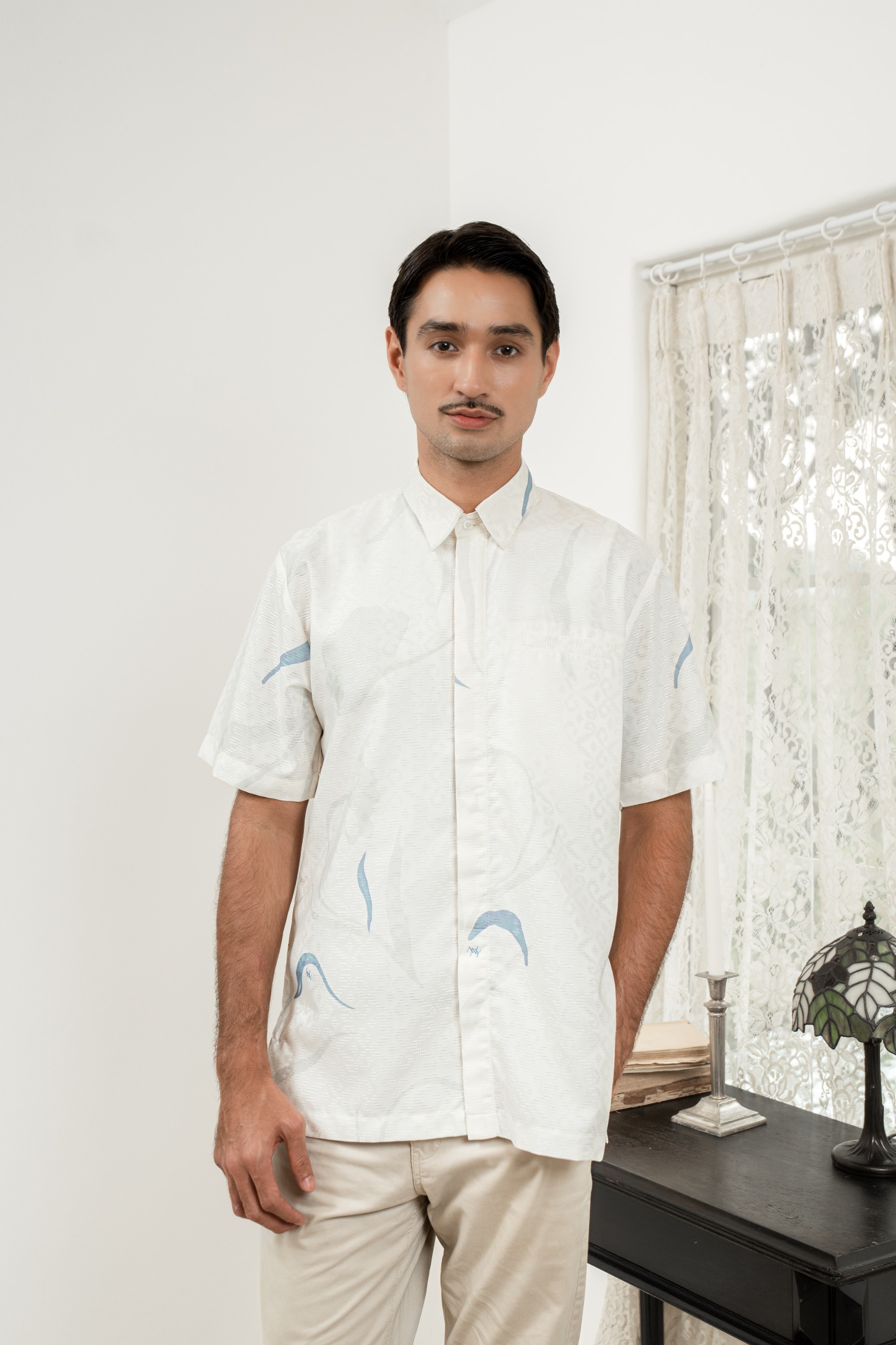 PO Lana Shirt Men in Lily Sky