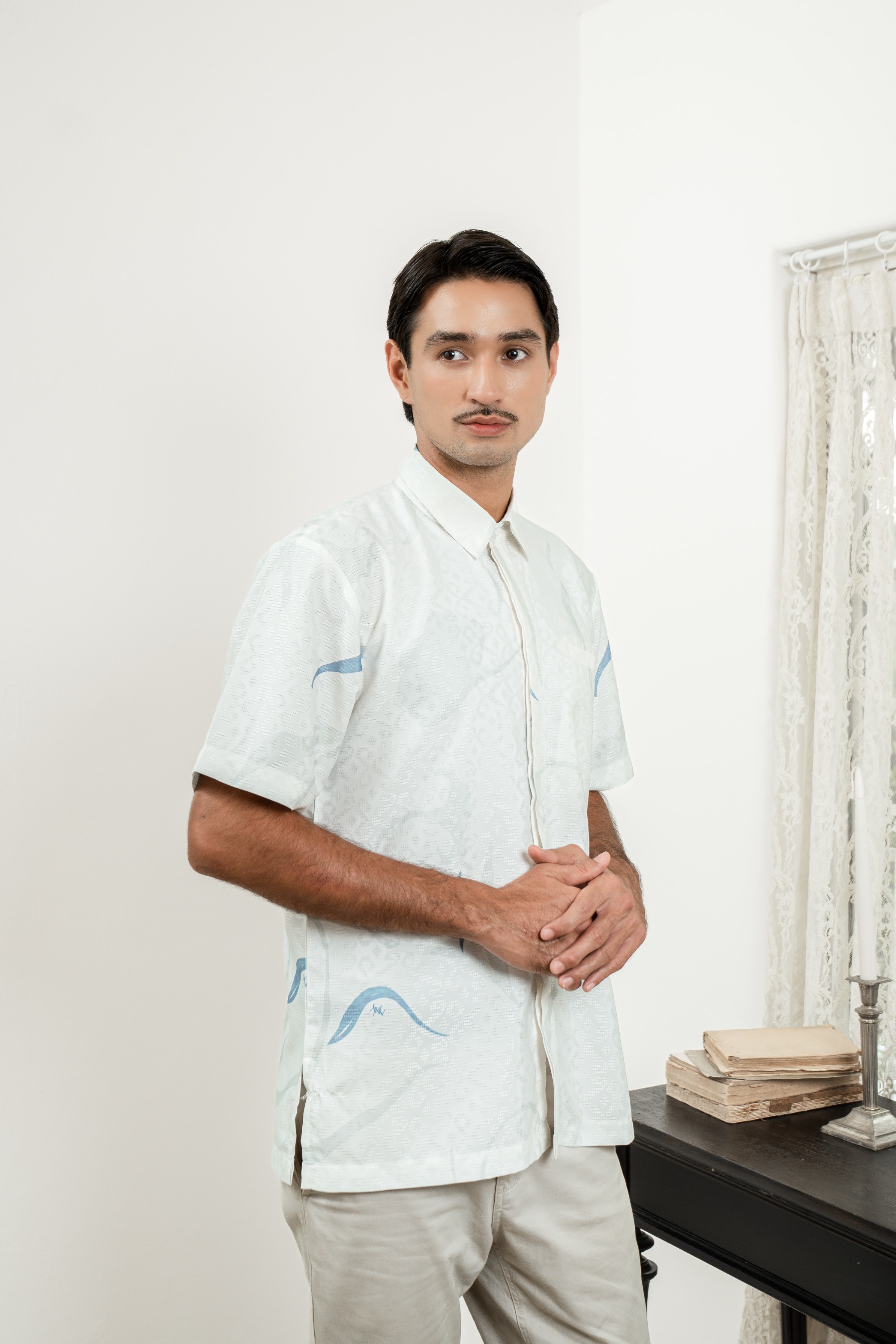 PO Lana Shirt Men in Lily Sky