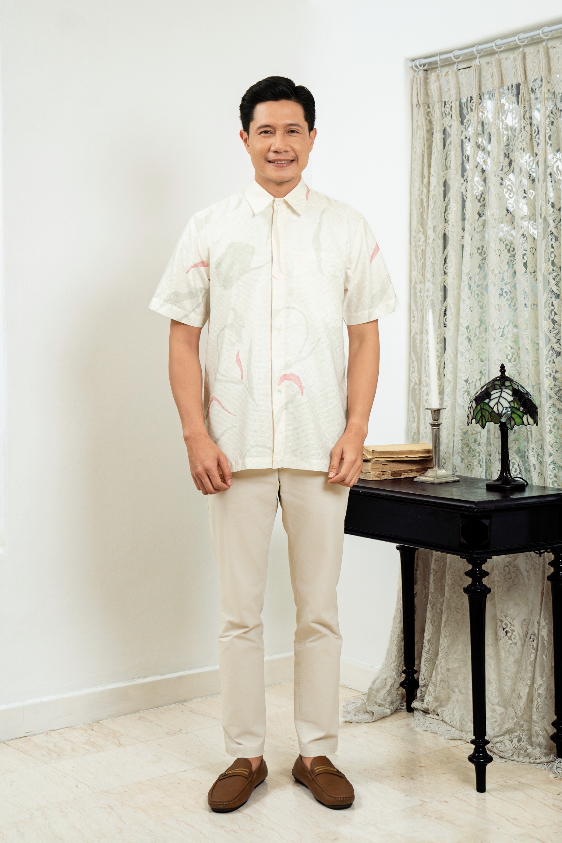 PO Lana Shirt Men in Blush Peony