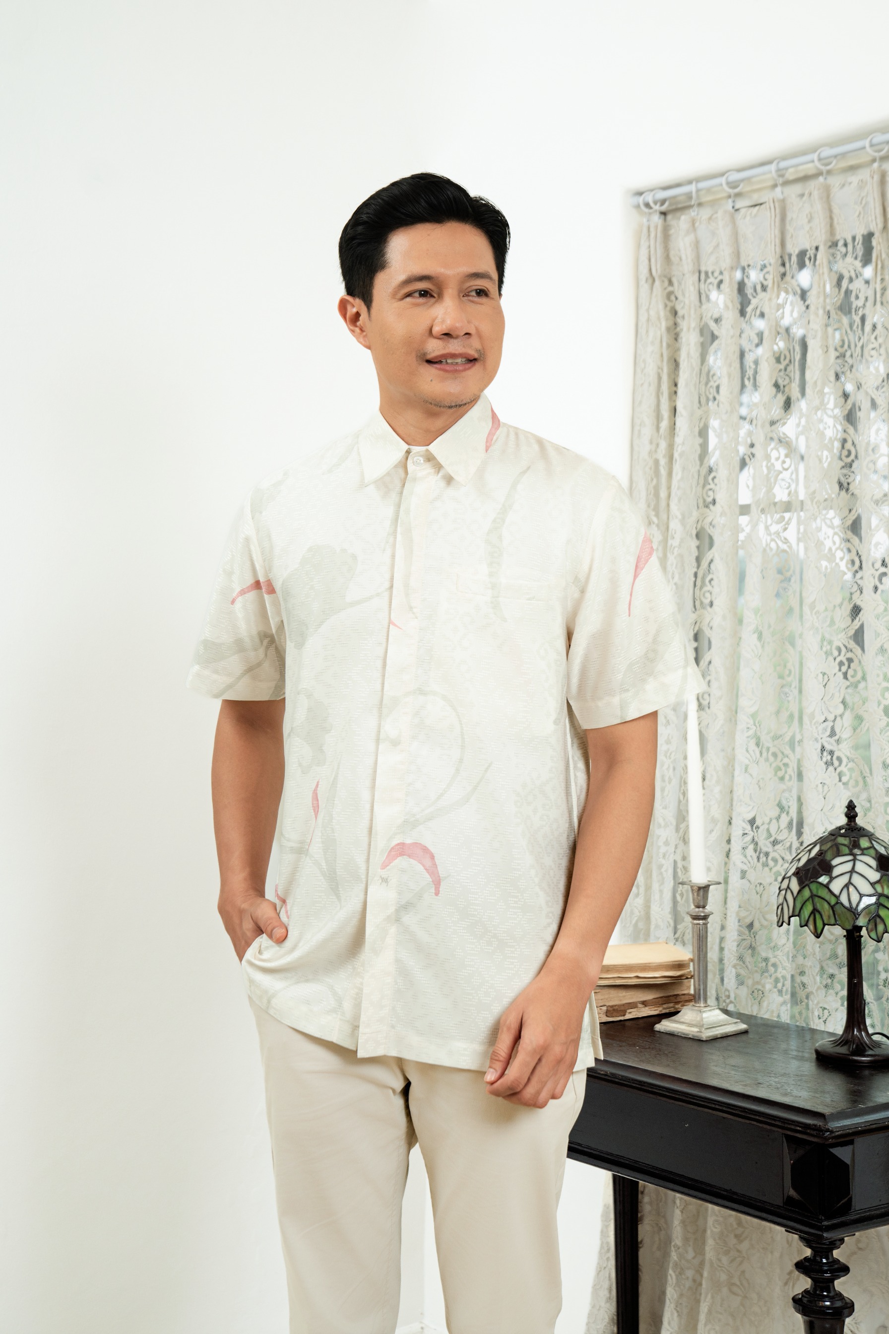 PO Lana Shirt Men in Blush Peony