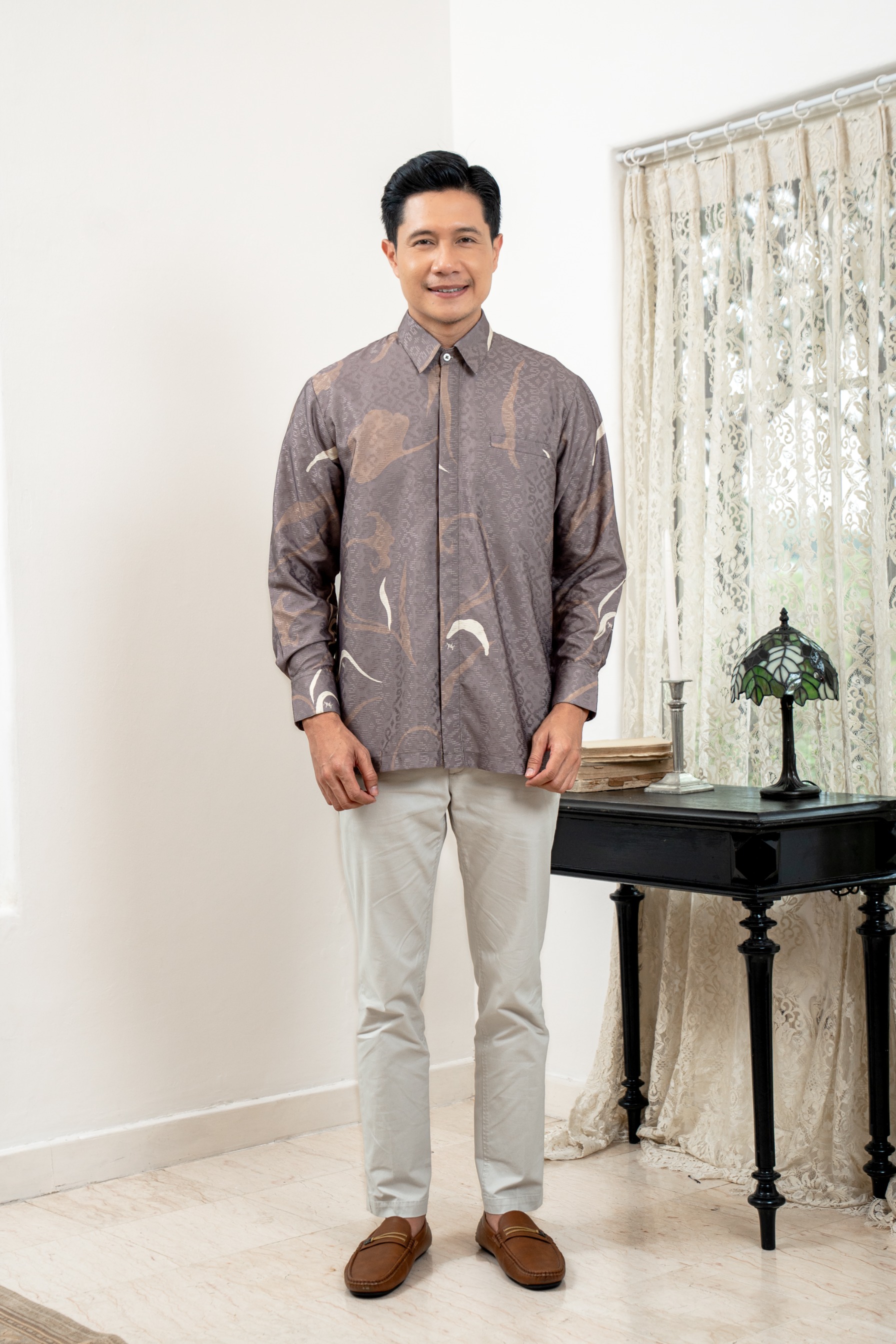 PO Lana Shirt Men in Misty Taupe