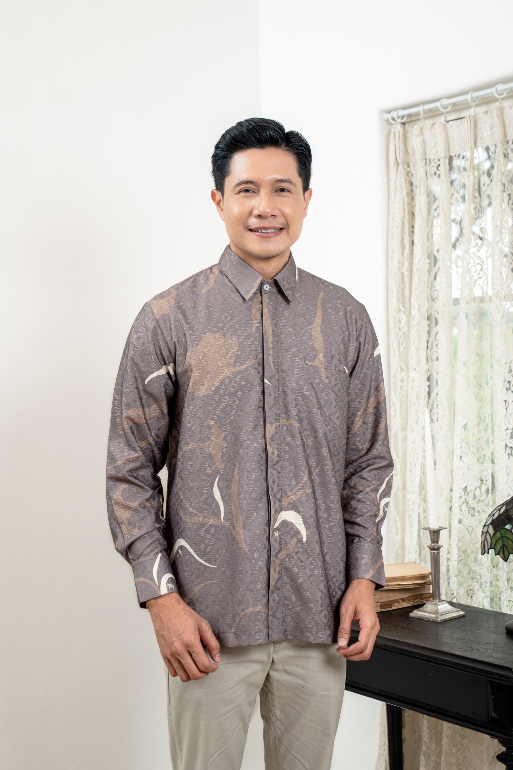 PO Lana Shirt Men in Misty Taupe