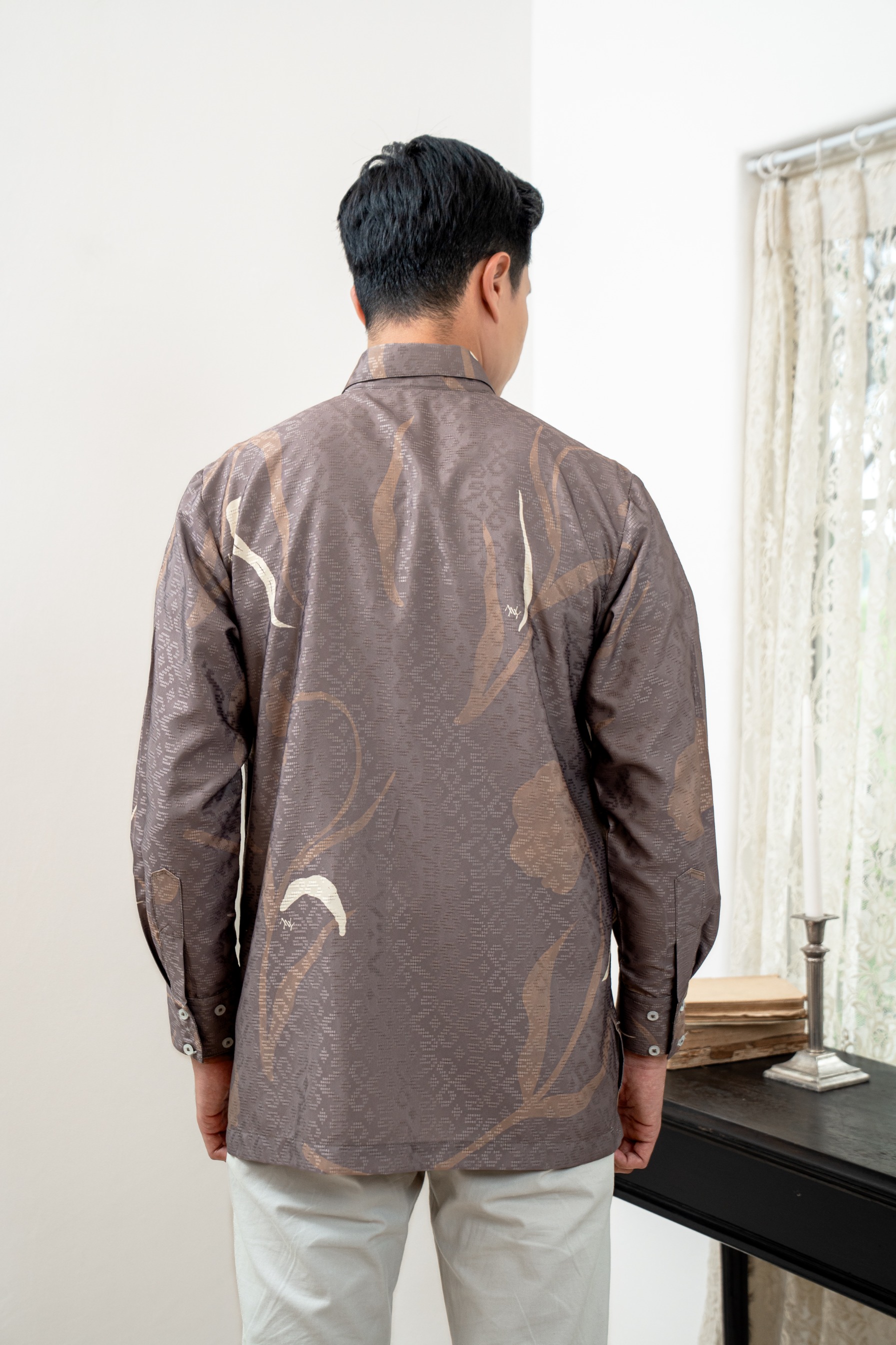PO Lana Shirt Men in Misty Taupe