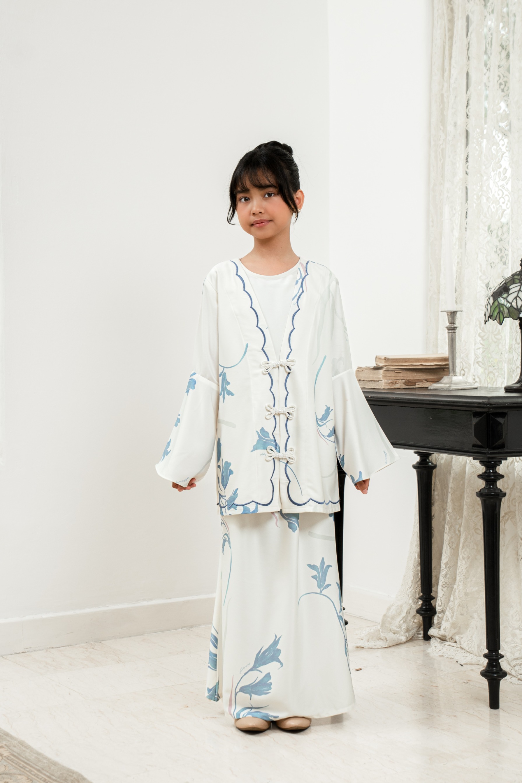 PO Lana Kurung Anak in Lily Sky