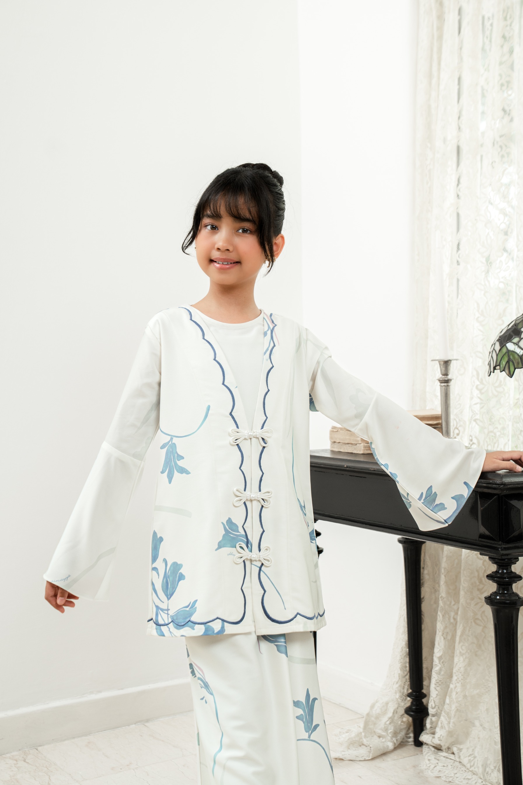 PO Lana Kurung Anak in Lily Sky