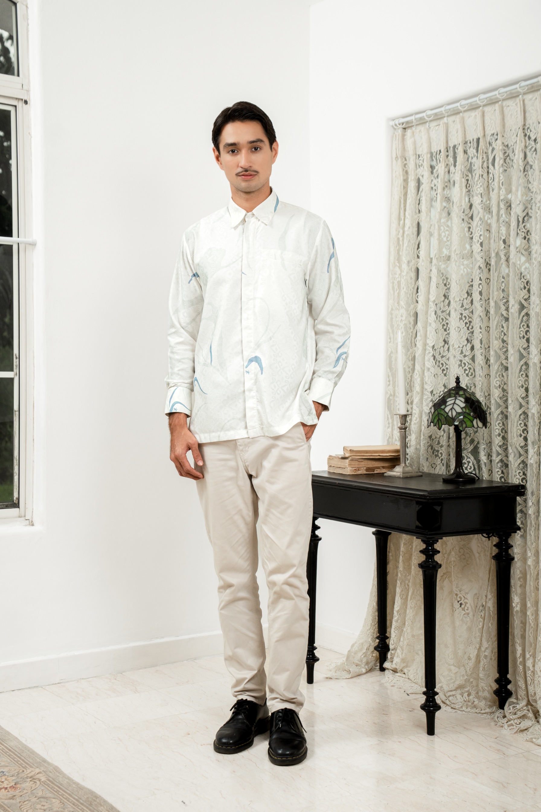 PO Lana Shirt Men in Lily Sky