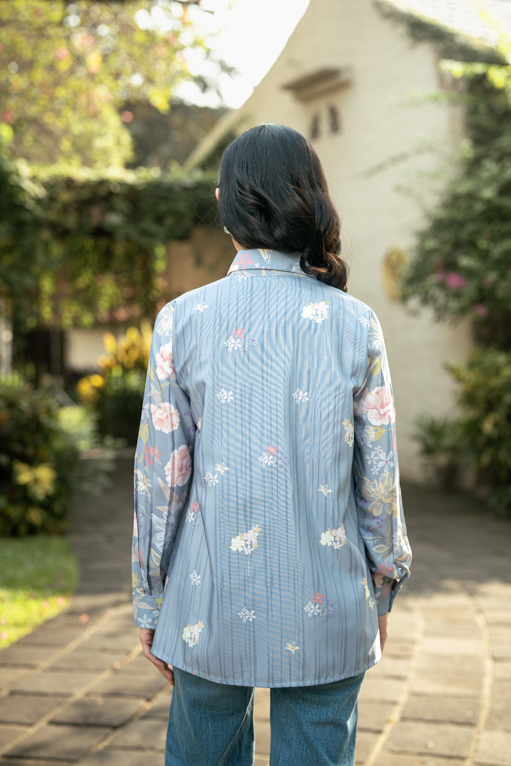 Bloom Shirt in Sky Blossom